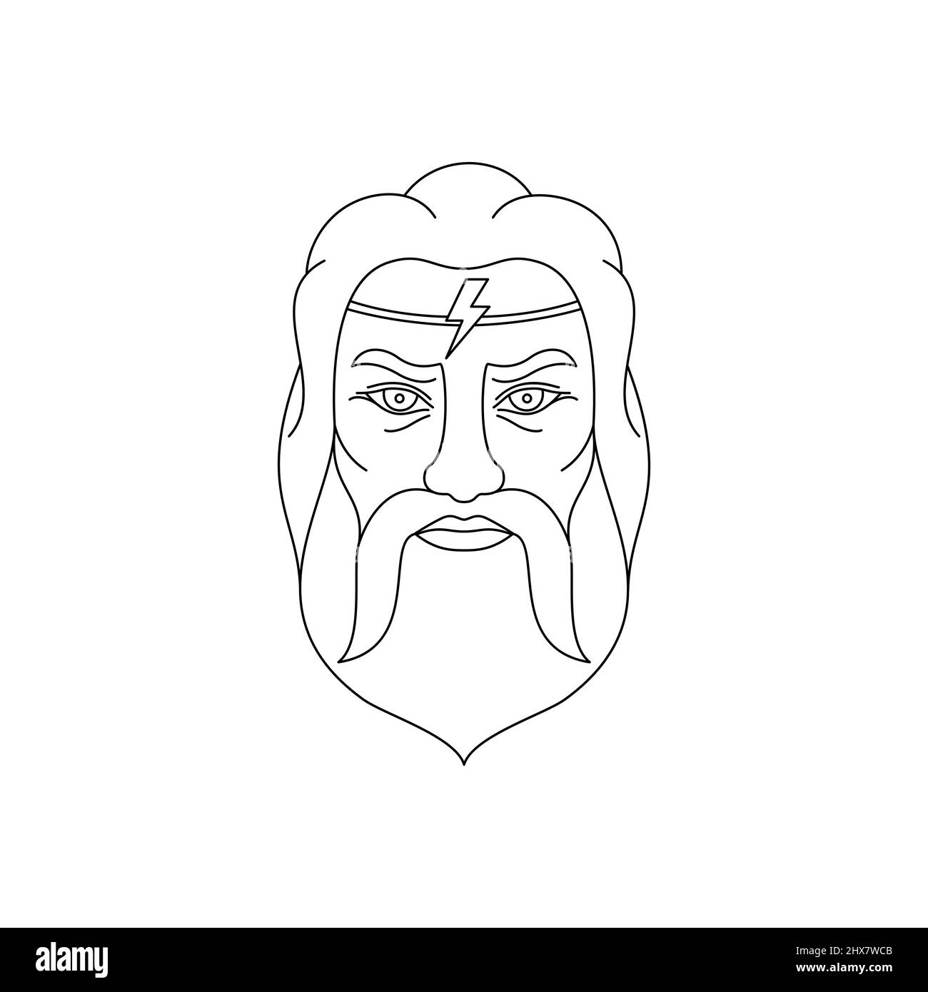 Greco dio Zeus Illustrazione Vettoriale