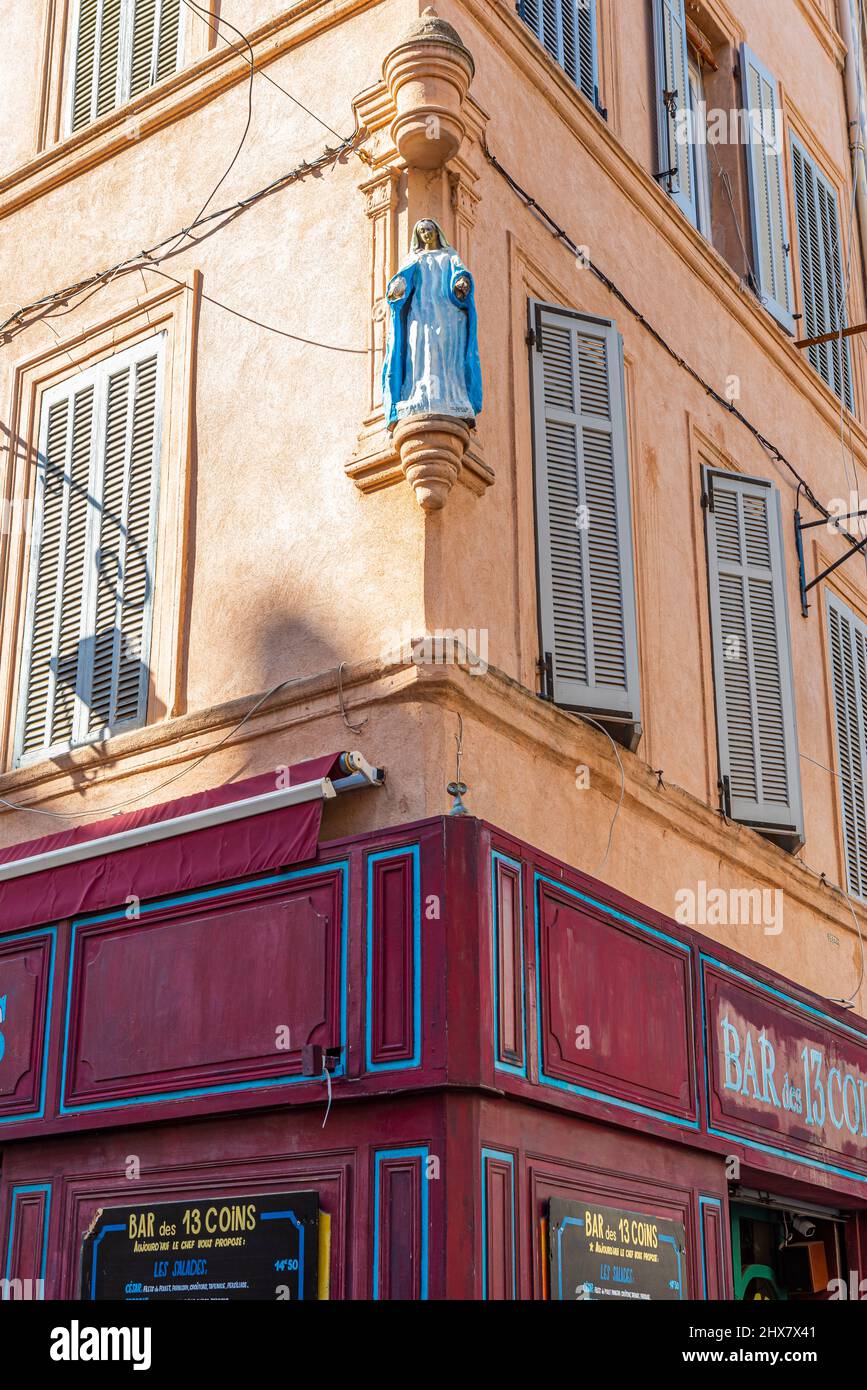 Le Panier Bar des 13 Coins, Marsiglia Francia Paca Foto Stock