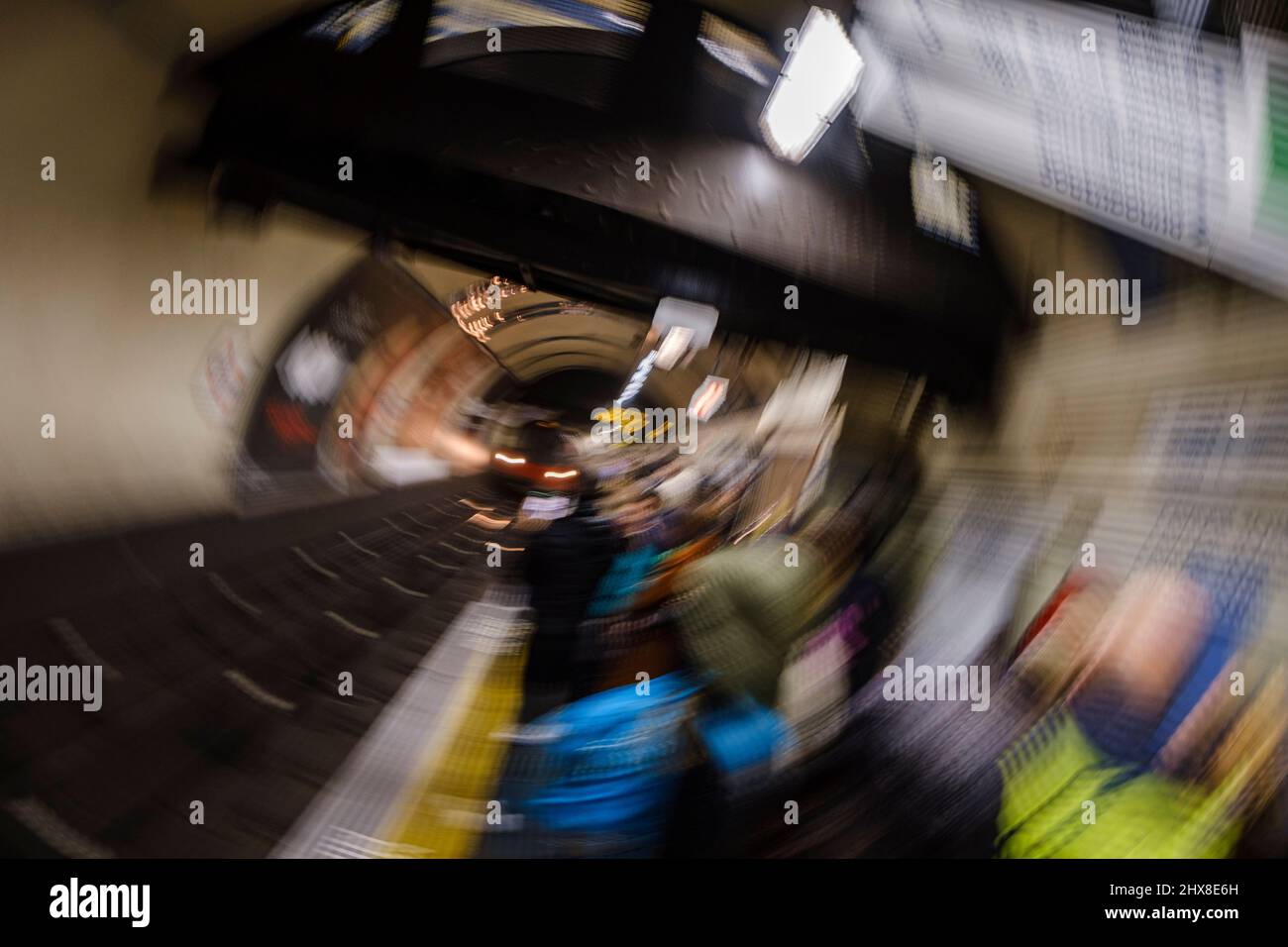 metropolitan train, Londra, Inghilterra, Gran Bretagna Foto Stock