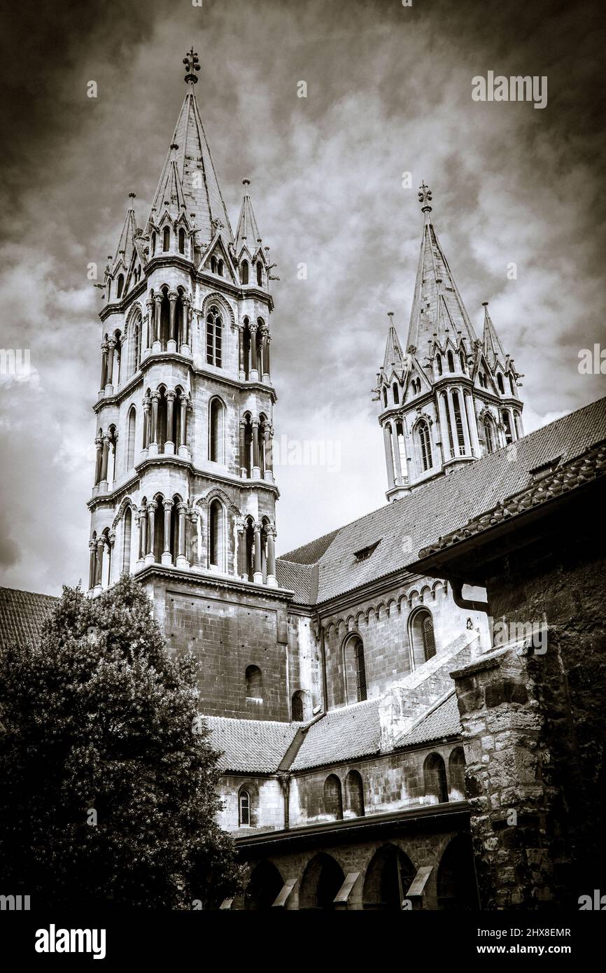 Monumento storico della cattedrale di Naumburg in Germania Foto Stock