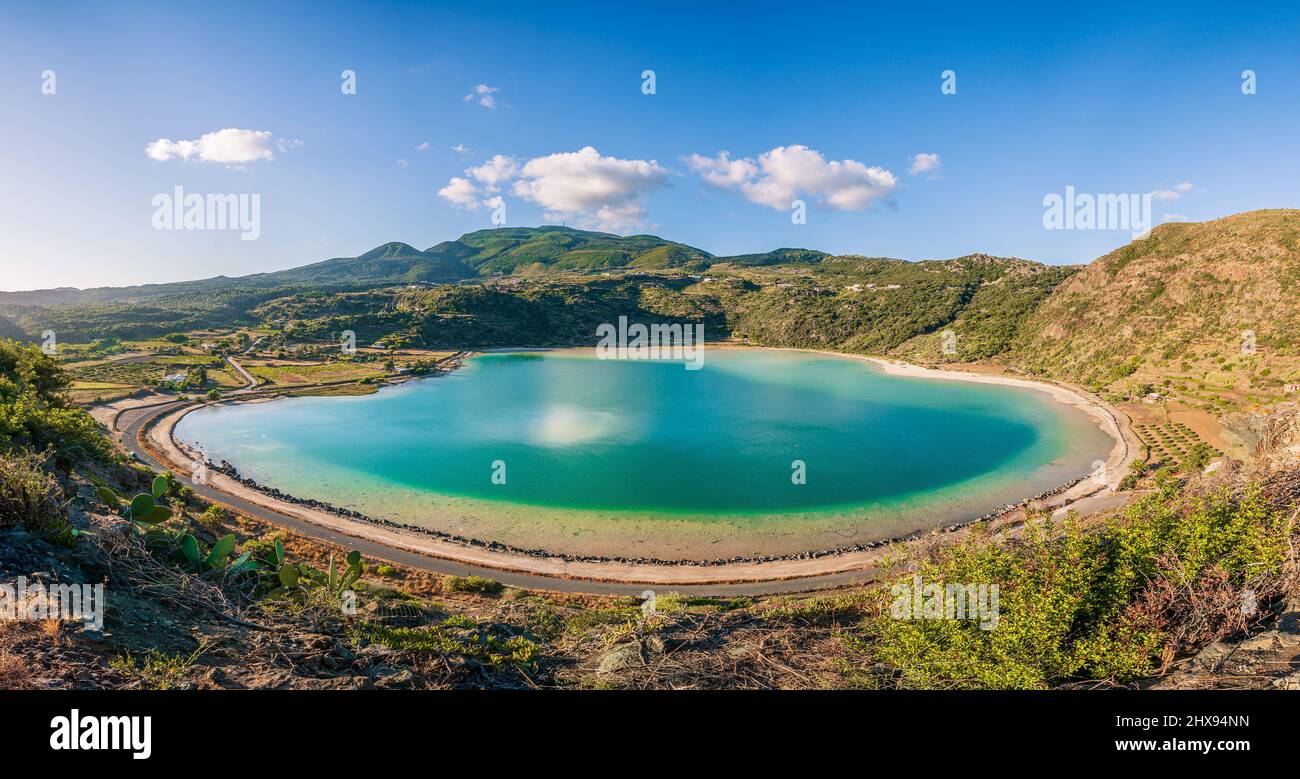 Isole Pantelleria, Lago di venere, lago di venere. Sicilia, italia. Foto Stock
