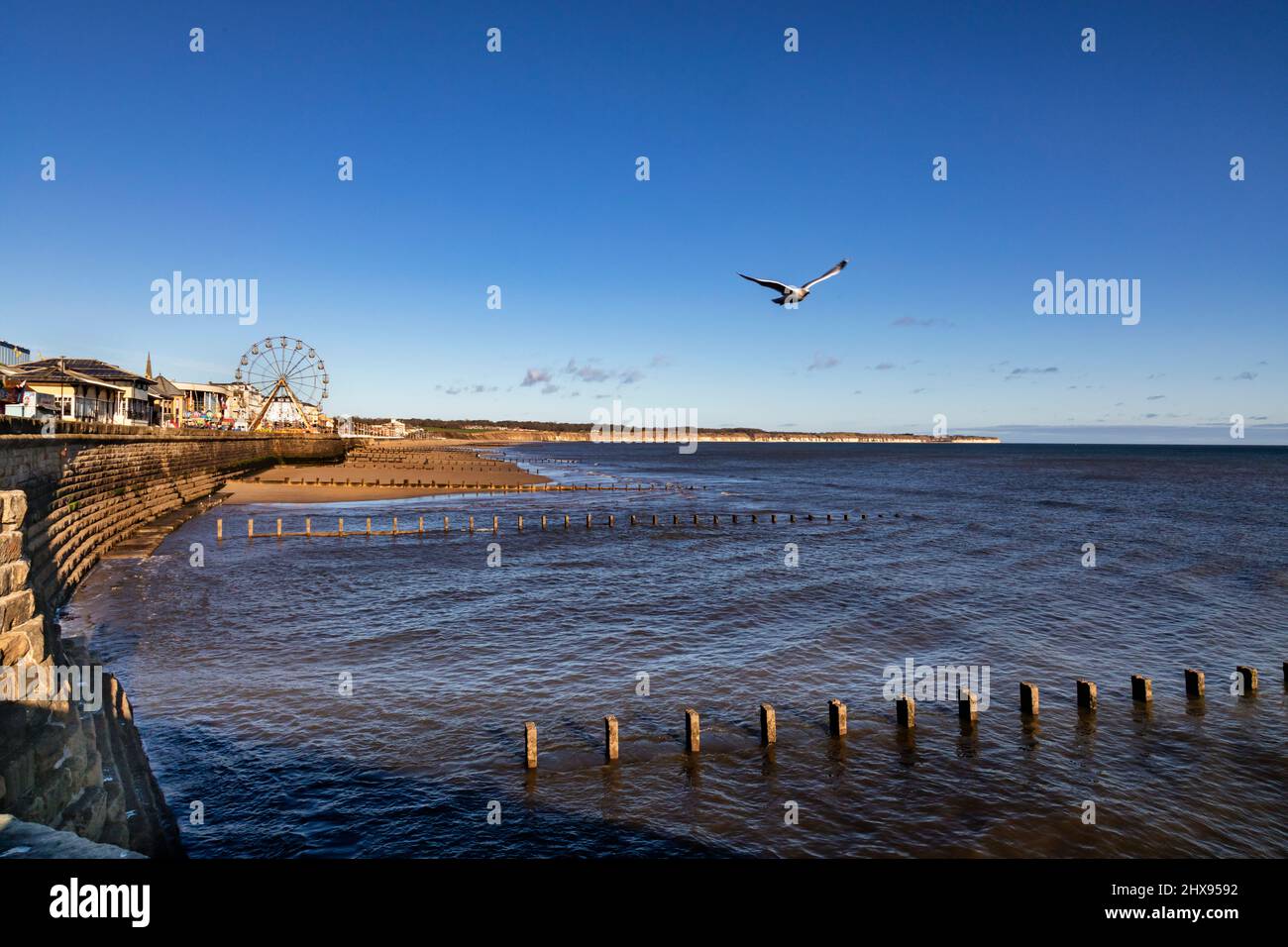 Bridlington, una città balneare e una parrocchia civile sulla Holderness Coast del Mare del Nord nel East Riding of Yorkshire, Inghilterra. Foto Stock