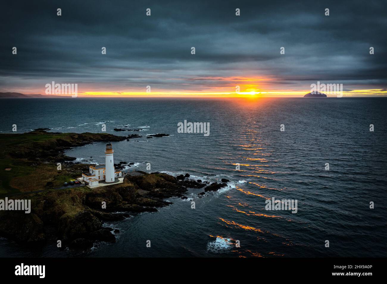 Turnberry Lighthouse, Turnberry, Ayrshire, Scozia, Regno Unito Foto Stock