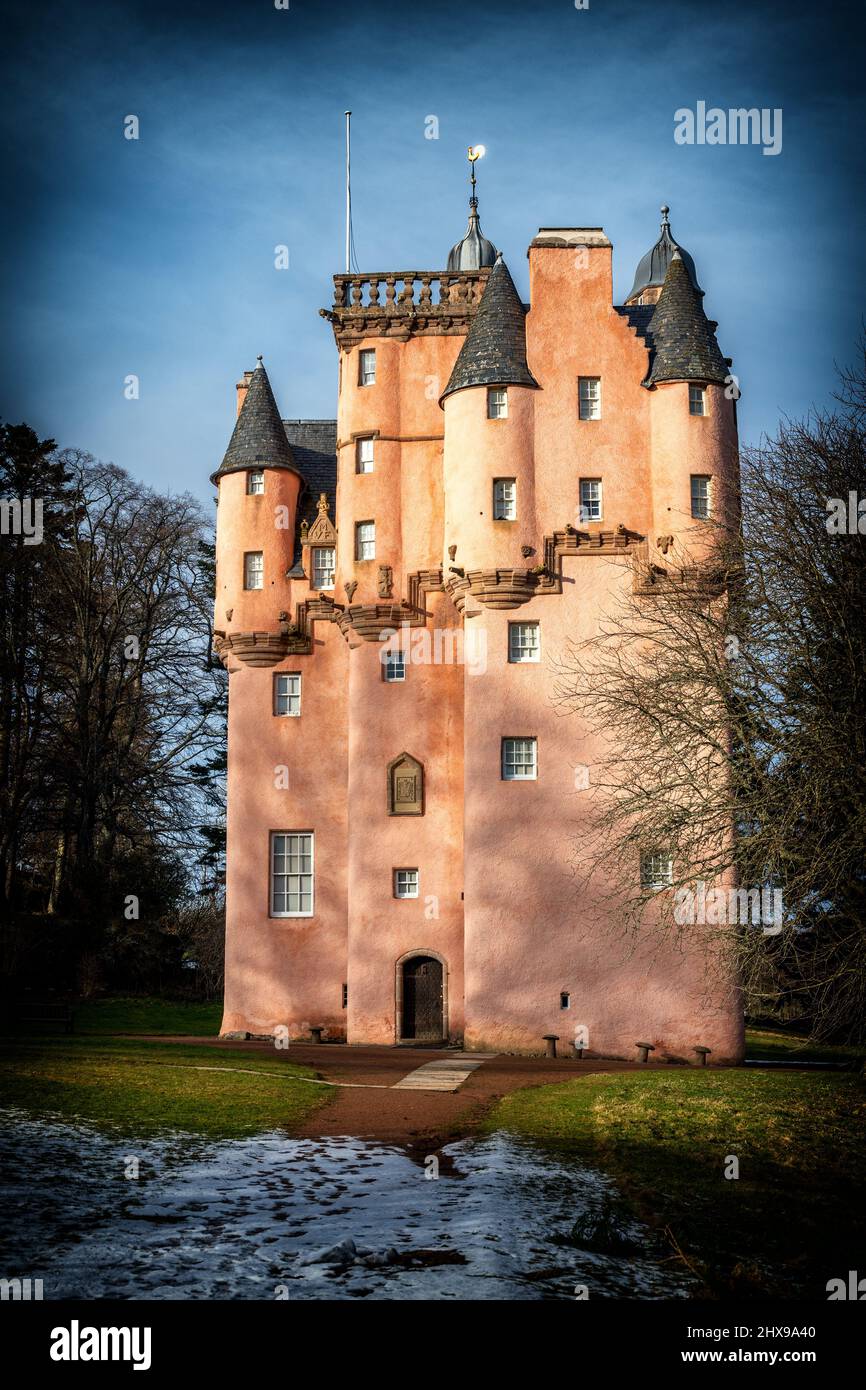 Craigievar Castle, Alford, Aberdeenshire, Scozia, Regno Unito Foto Stock