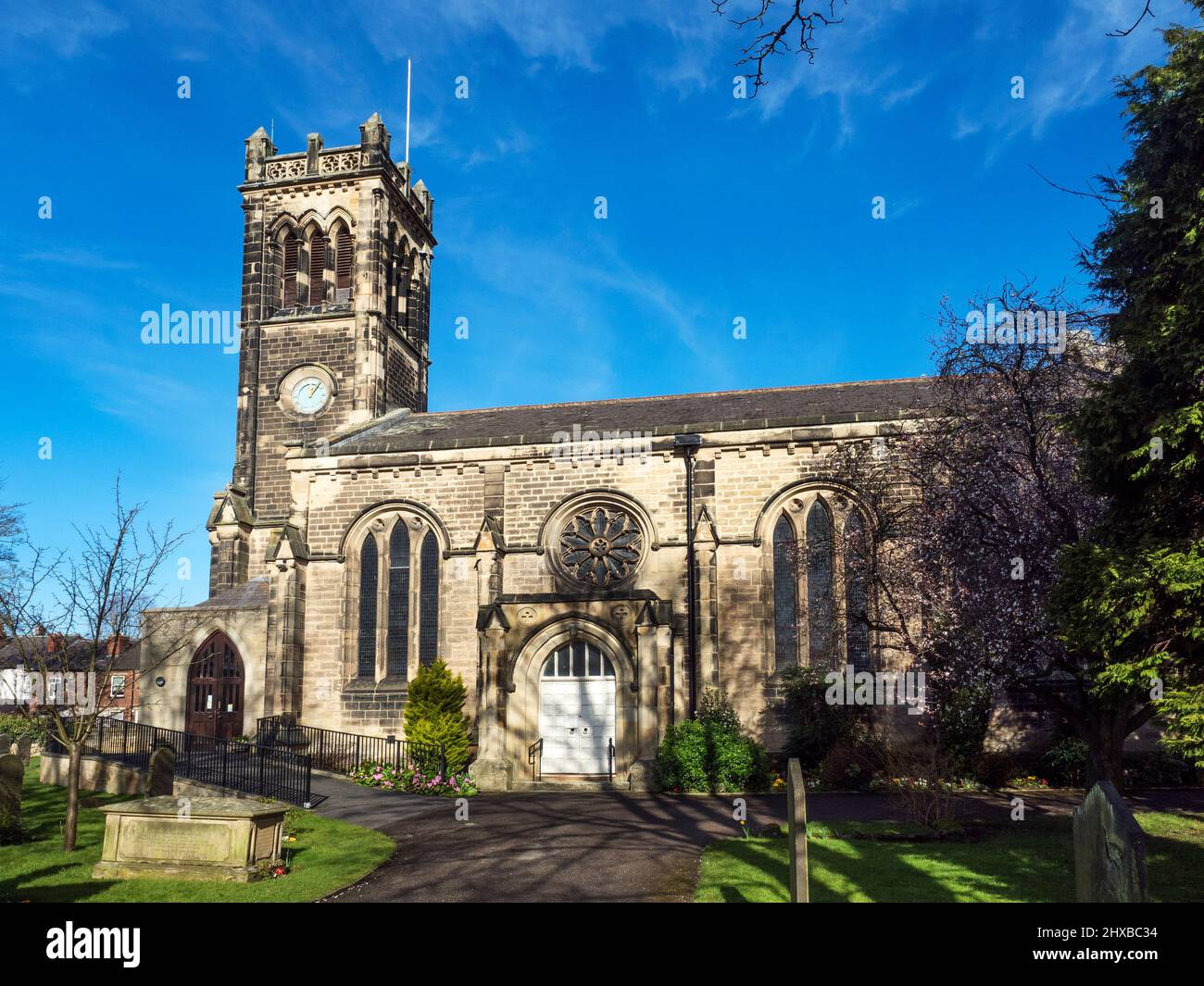 La Chiesa di St James a Wetherby West Yorkshire Inghilterra Foto Stock