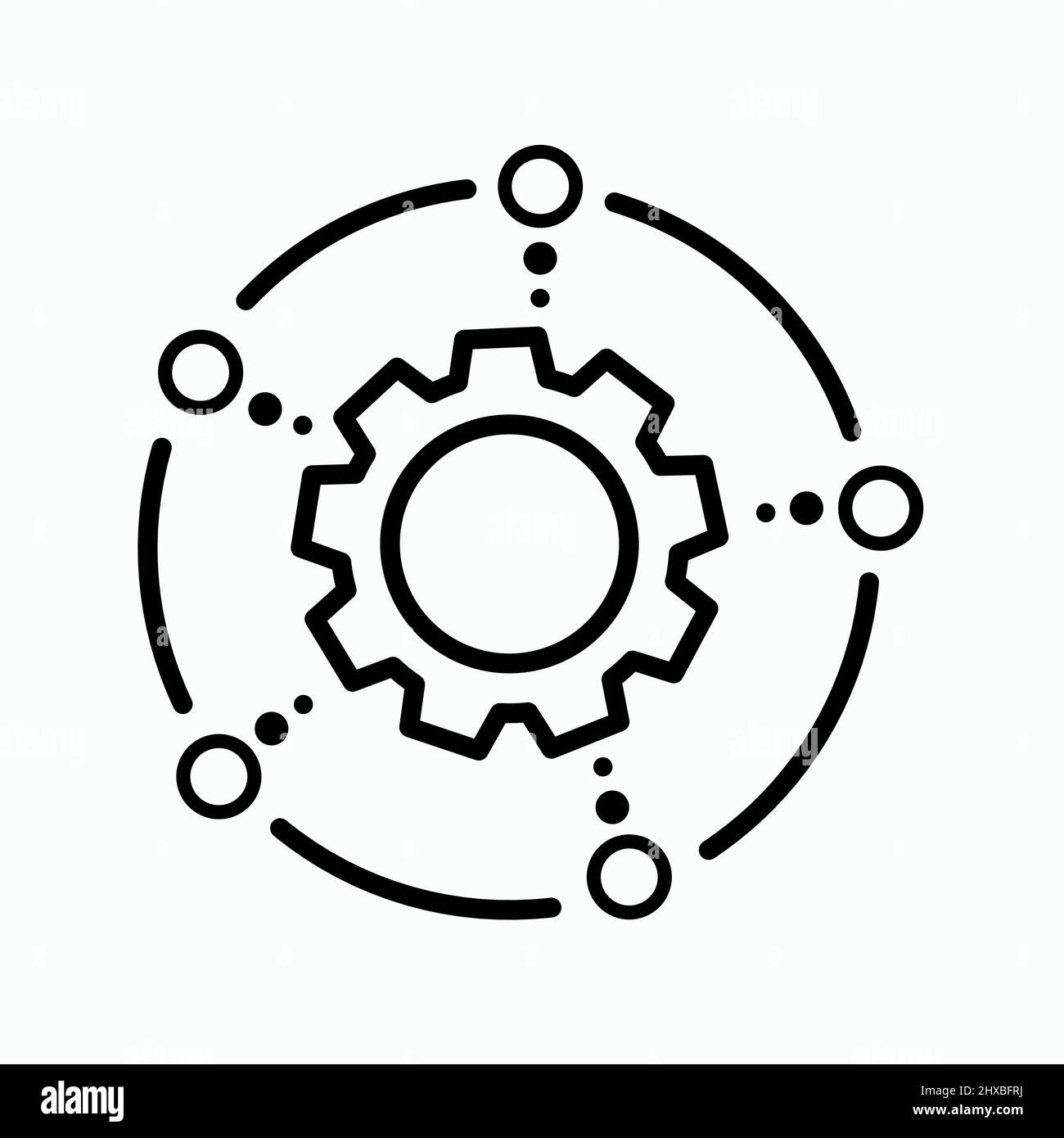 Icona astratta vettoriale sul bianco, illustrazione isolata per grafica e web design. Semplice simbolo piatto. Illustrazione Vettoriale