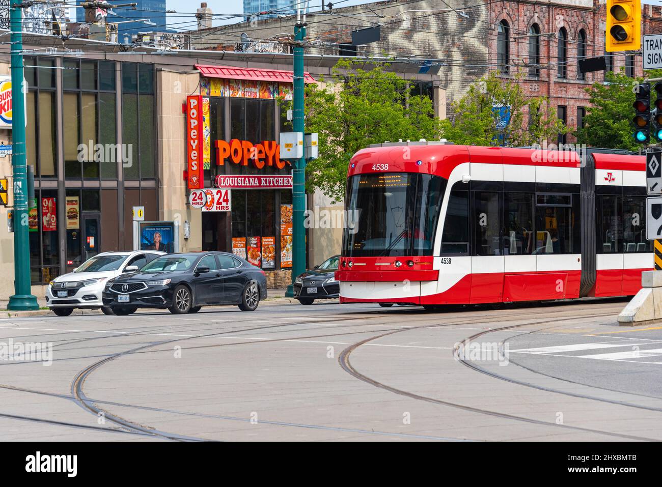 Bombardier Tramway o Streetcar, Toronto, Canada Foto Stock