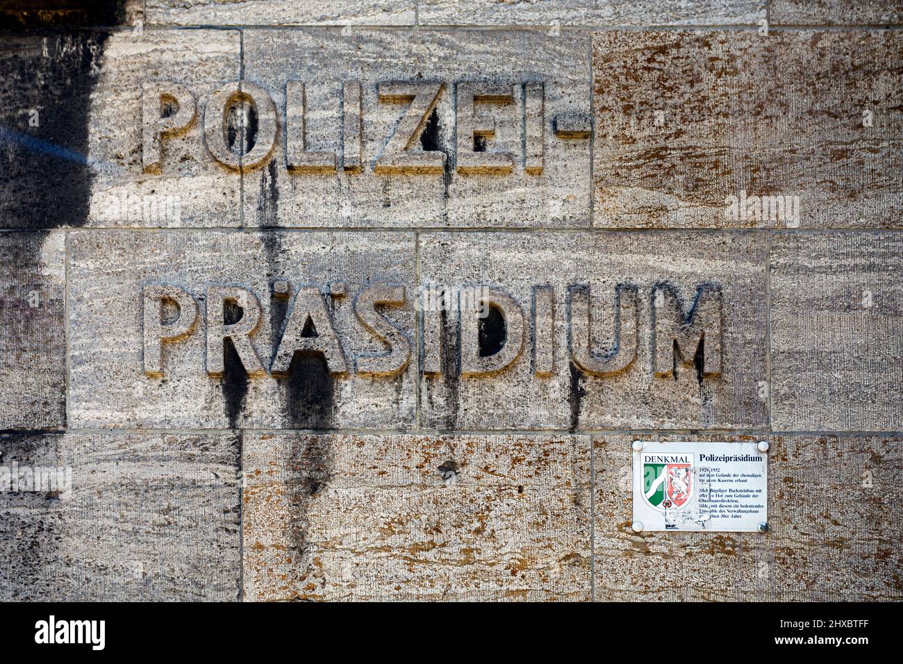 Sede della polizia di Dusseldorf Foto Stock