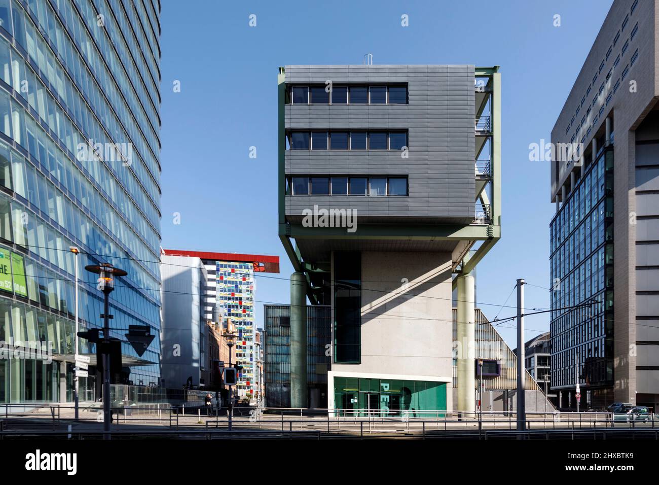 Medienhafen Dusseldorf Foto Stock