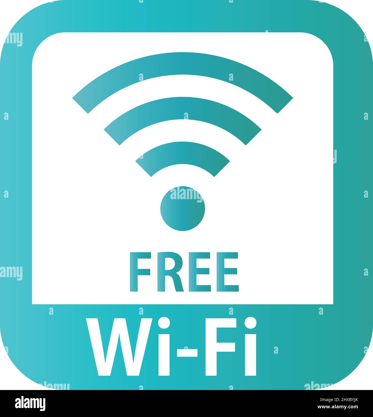 Logo WiFi con un tocco di cyber-sicurezza. Vettore modificabile. Illustrazione Vettoriale