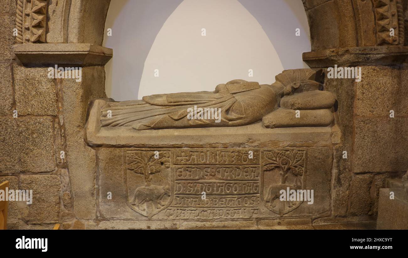 Questa è la Cattedrale di Santiago de Compostela Foto Stock