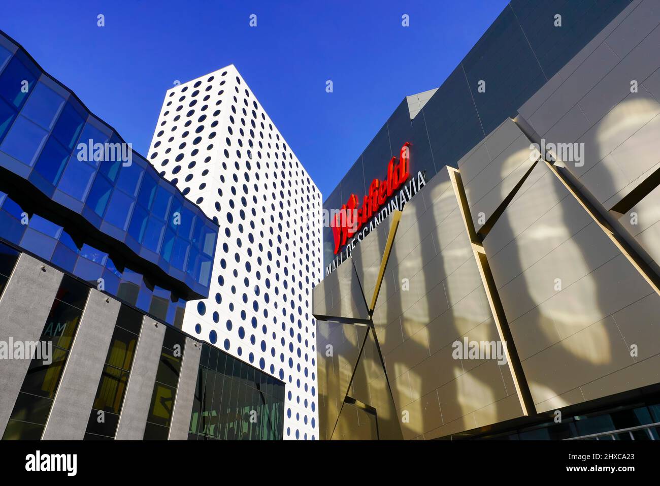 Quality Hotel Friends by Westfield Mall of Scandinavia and Friends Arena, Solna, Stoccolma, Svezia. Foto Stock