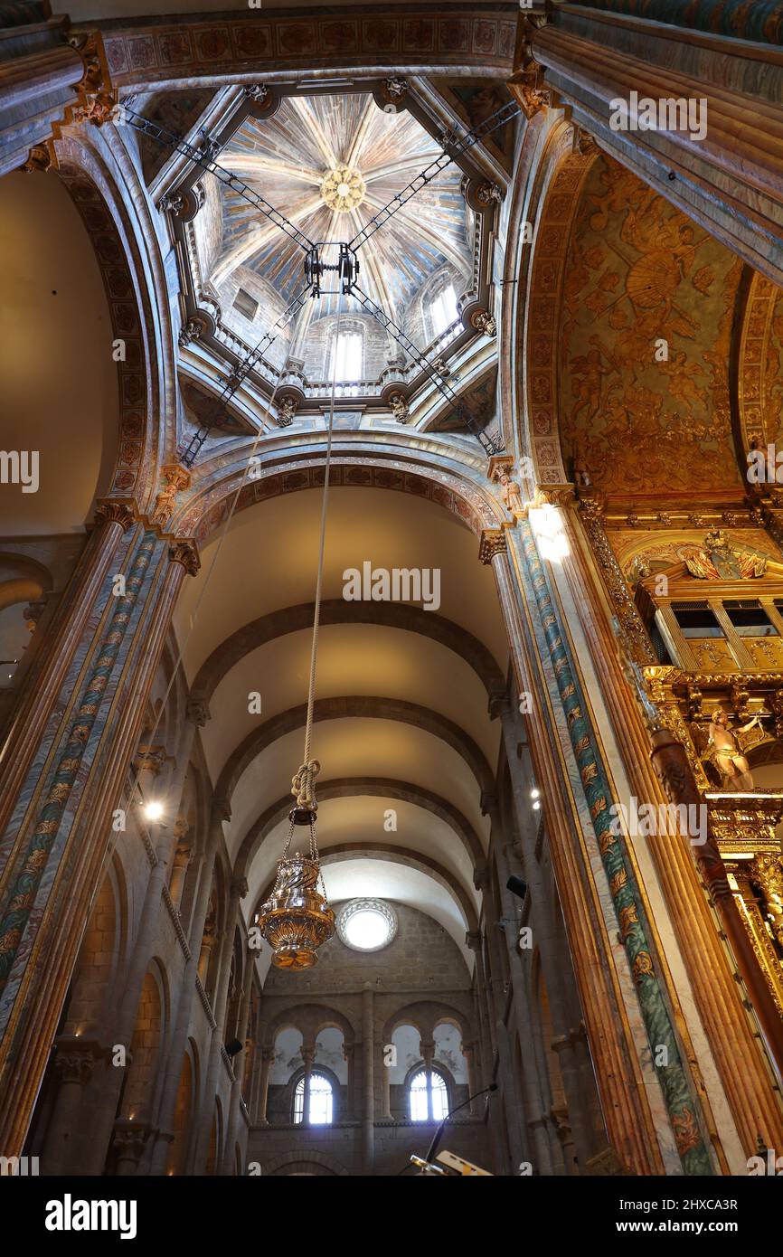 Questa è la Cattedrale di Santiago de Compostela Foto Stock