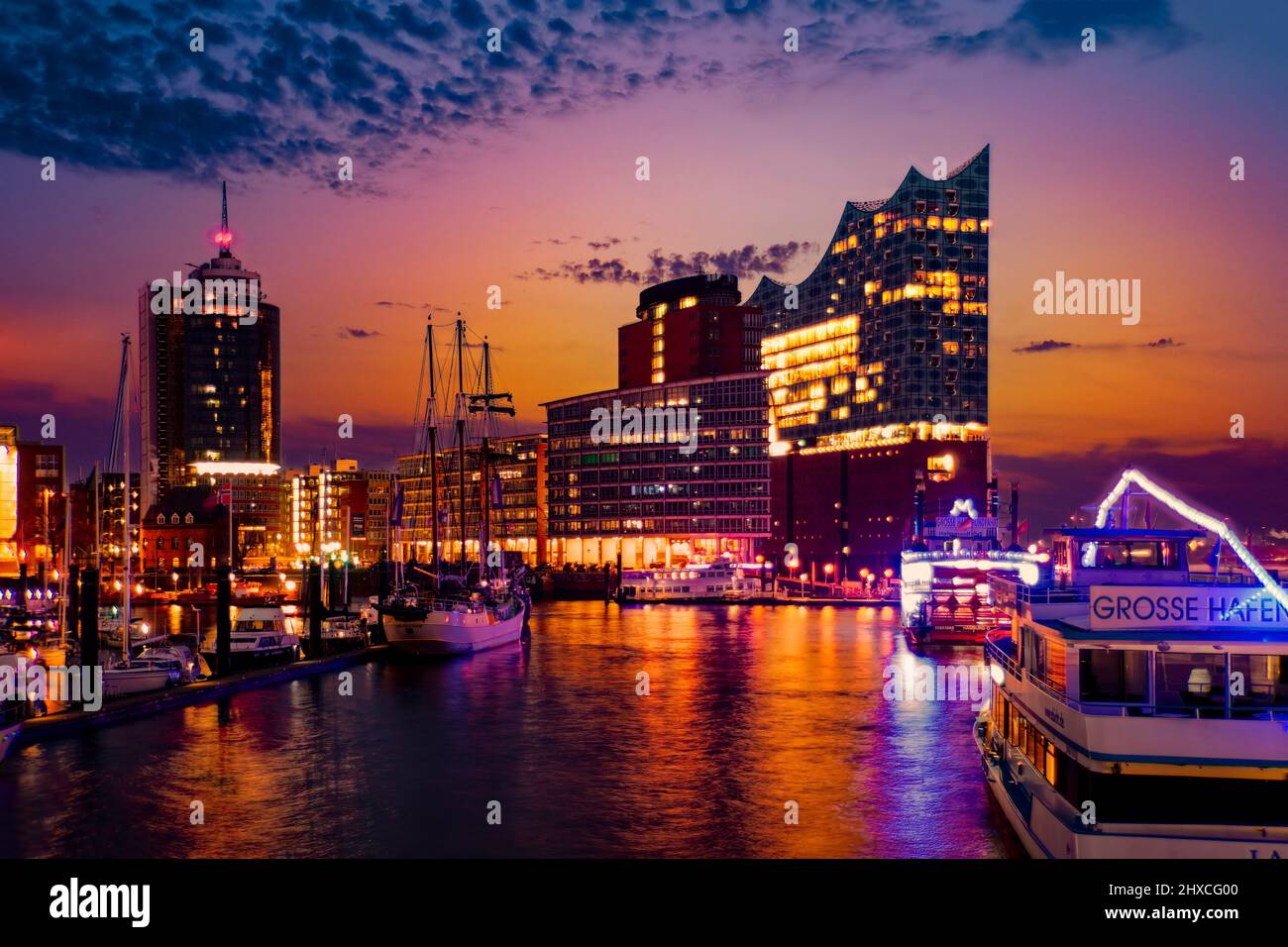 Elbphilharmonie di Amburgo, Germania, Europa Foto Stock