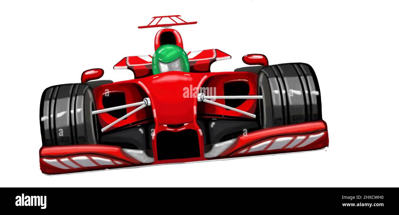 auto da corsa red formula 1 Foto Stock