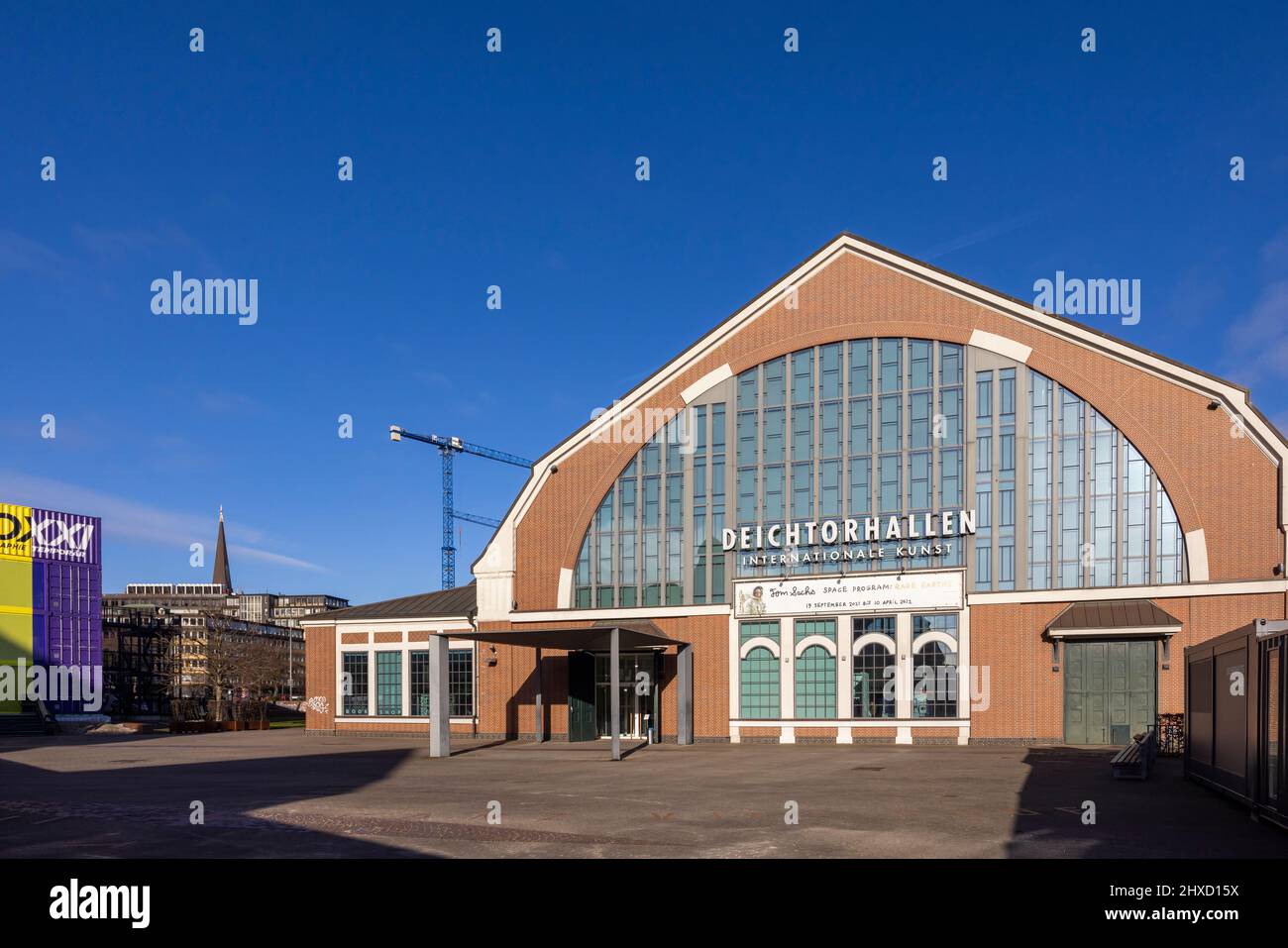 Città anseatica di Amburgo, vista su Deichtorhallen Foto Stock