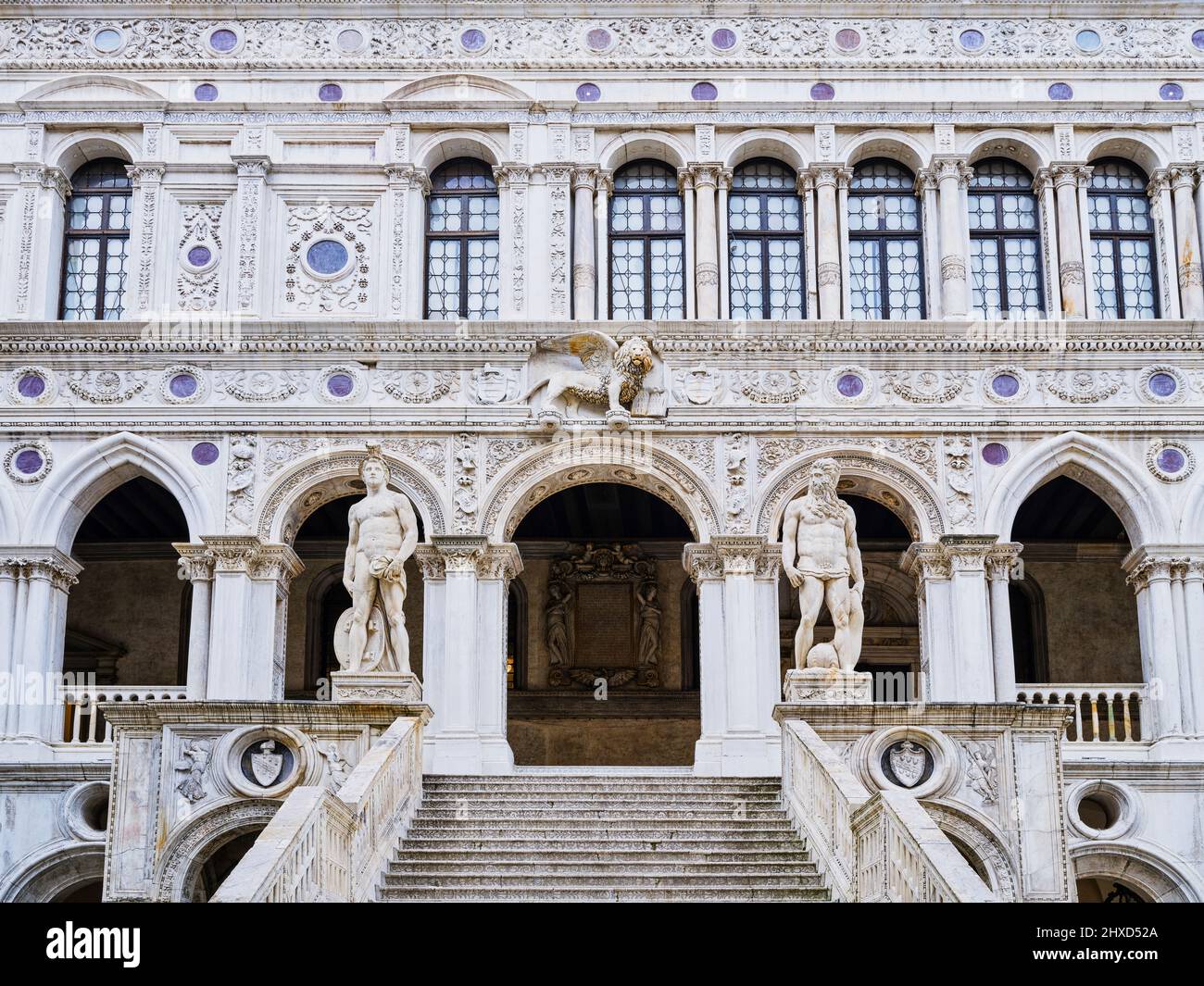 Al Palazzo Ducale di Venezia Foto Stock