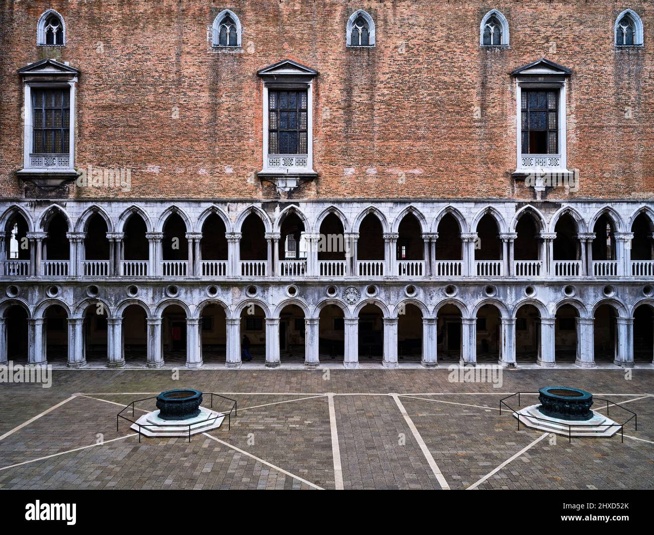 Al Palazzo Ducale di Venezia Foto Stock