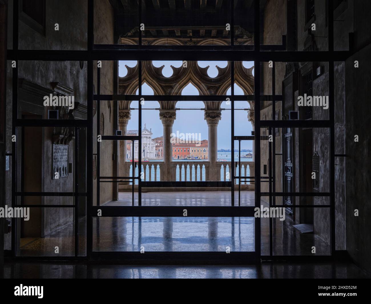 Al Palazzo Ducale di Venezia Foto Stock