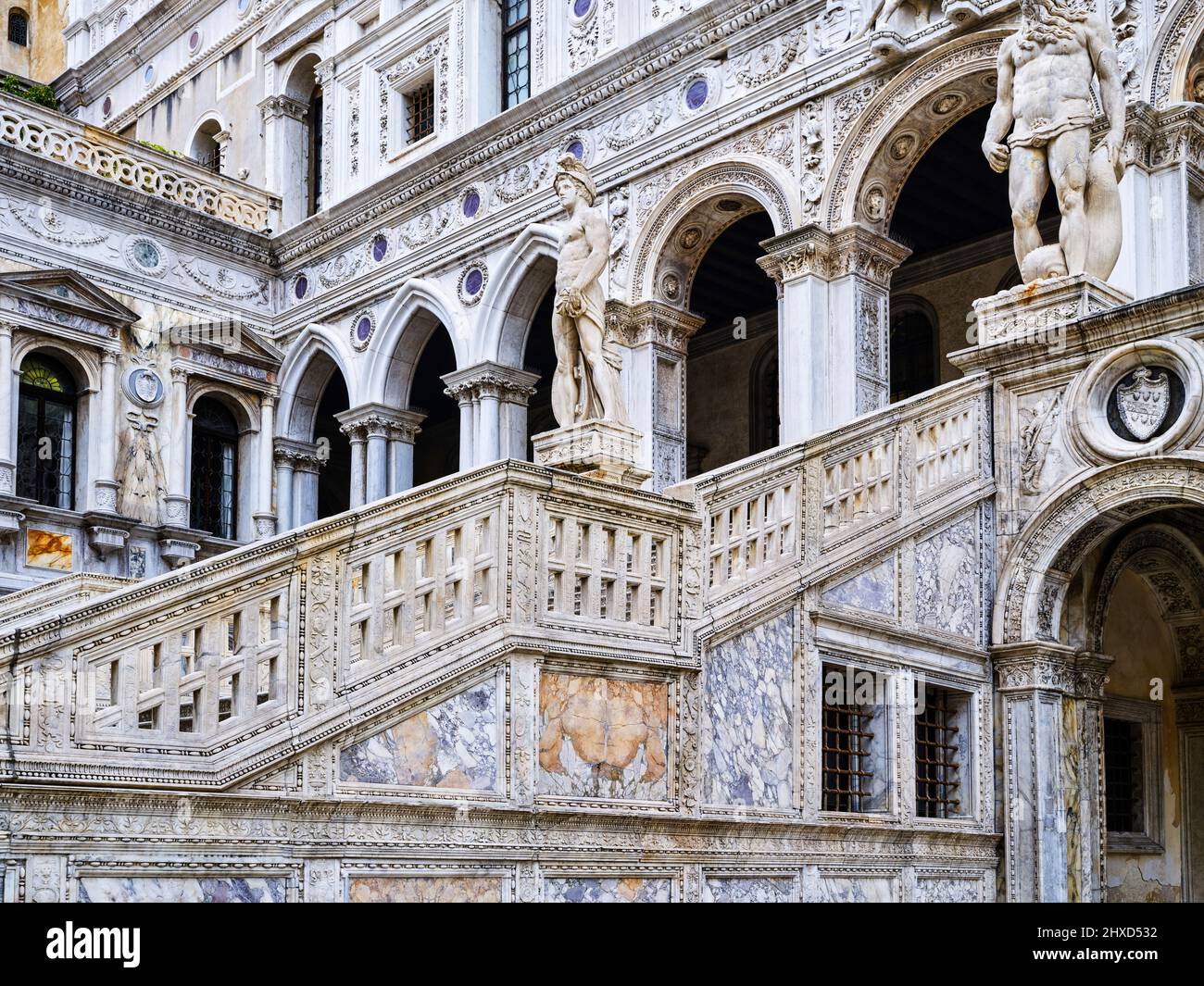 Al Palazzo Ducale di Venezia Foto Stock