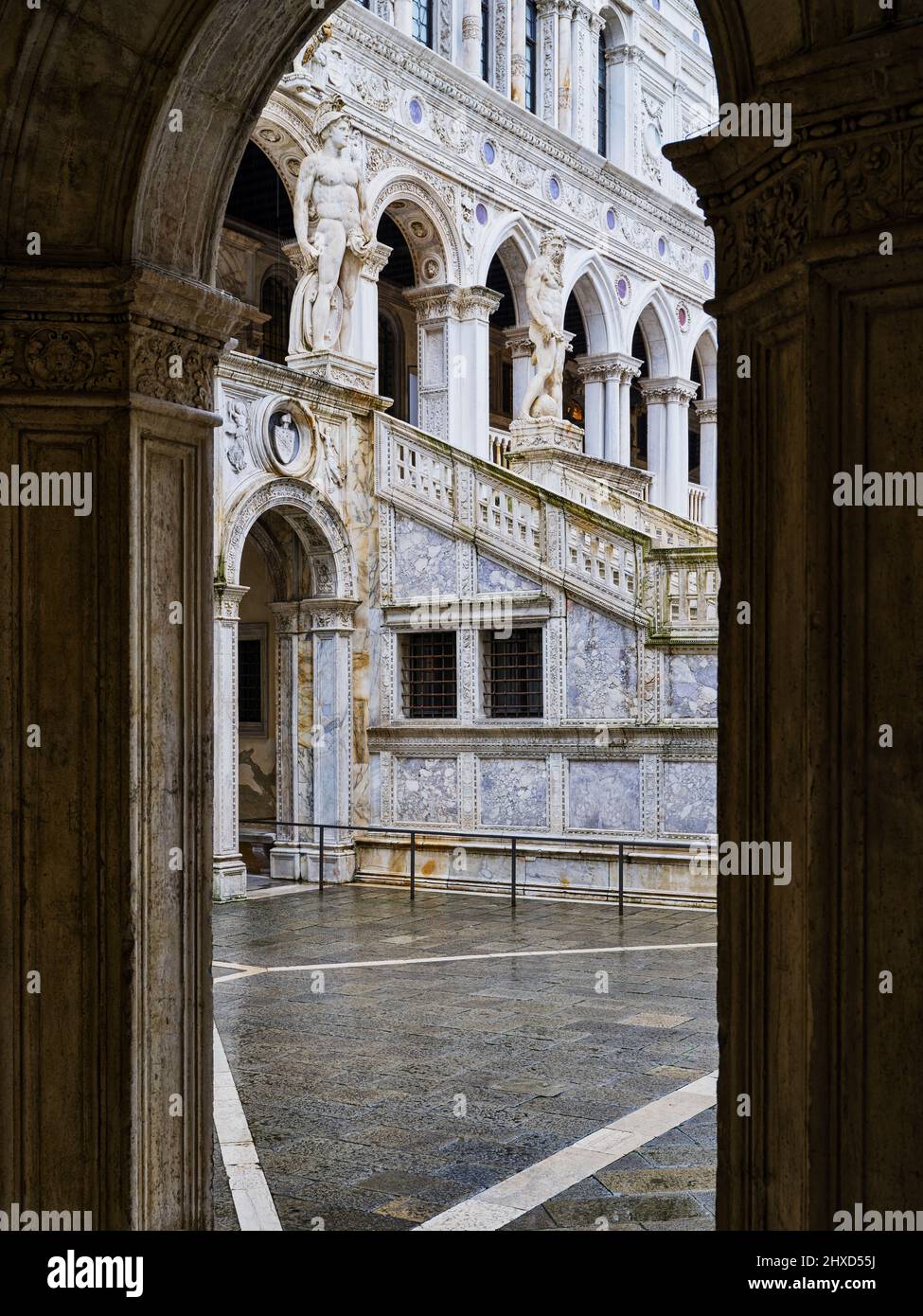 Al Palazzo Ducale di Venezia Foto Stock
