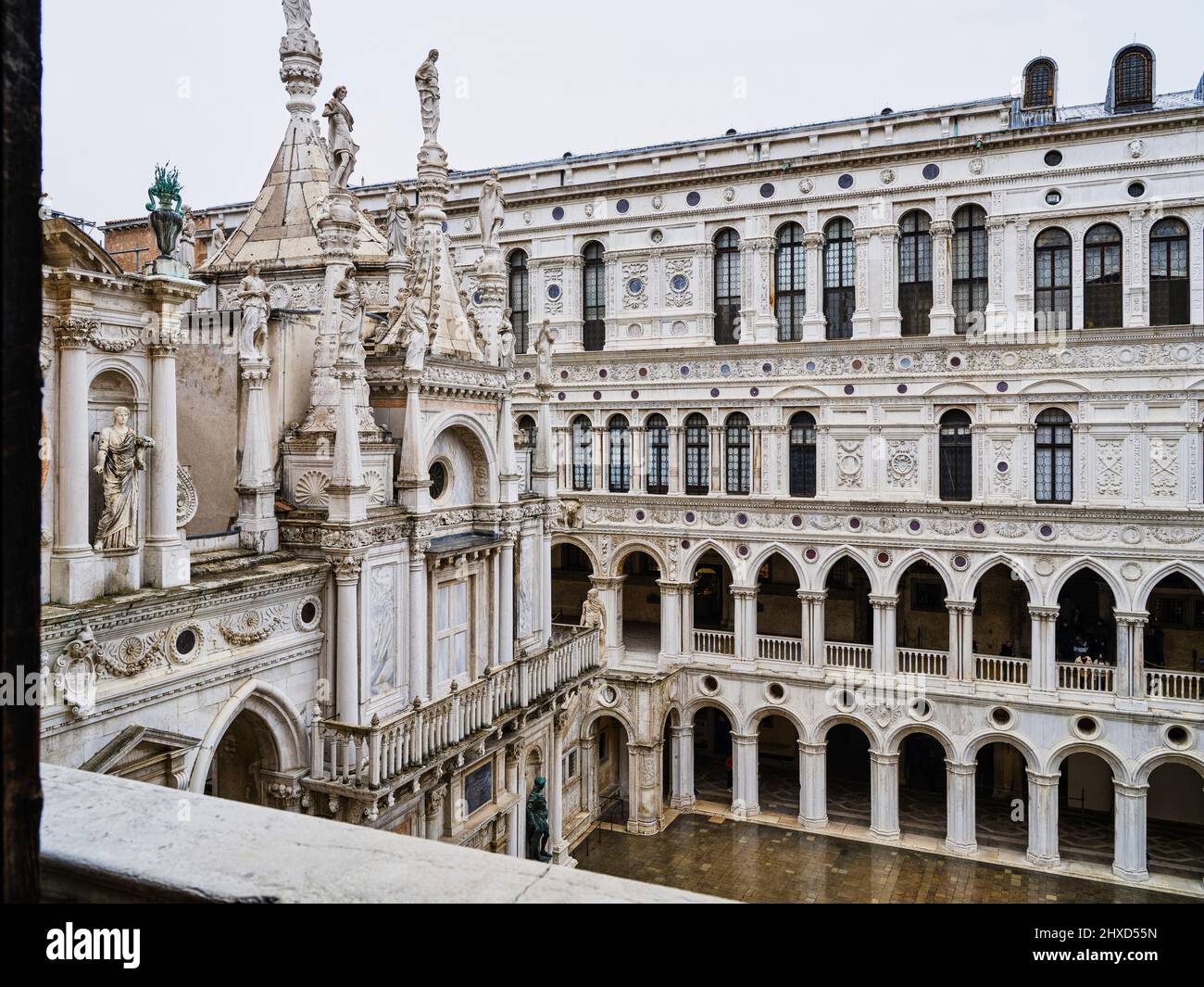 Al Palazzo Ducale di Venezia Foto Stock