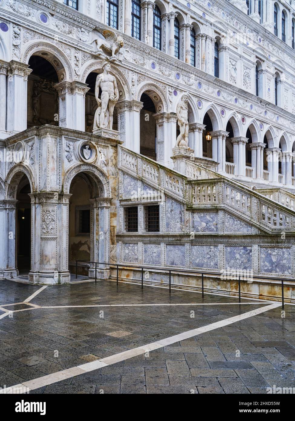 Al Palazzo Ducale di Venezia Foto Stock
