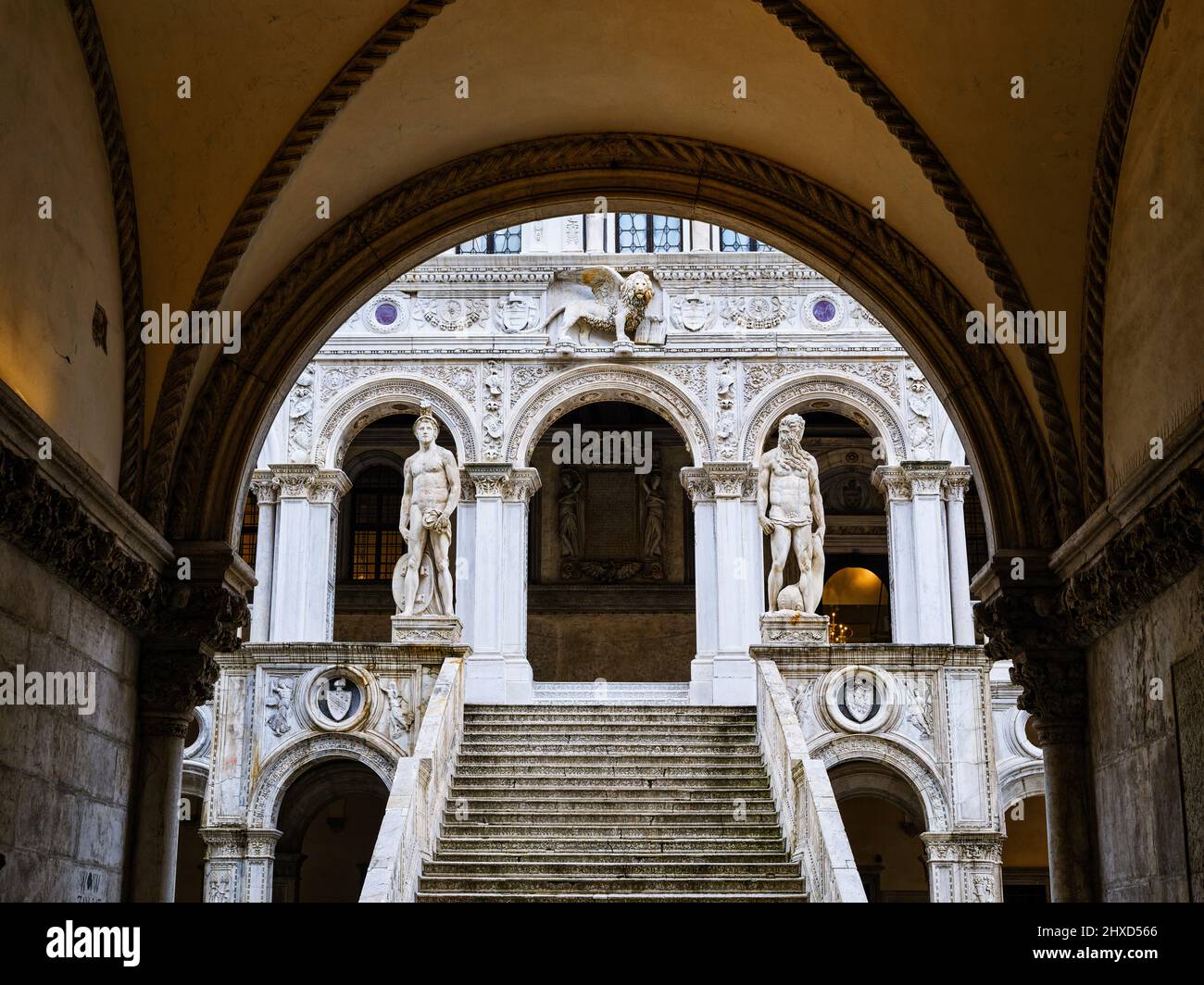 Al Palazzo Ducale di Venezia Foto Stock