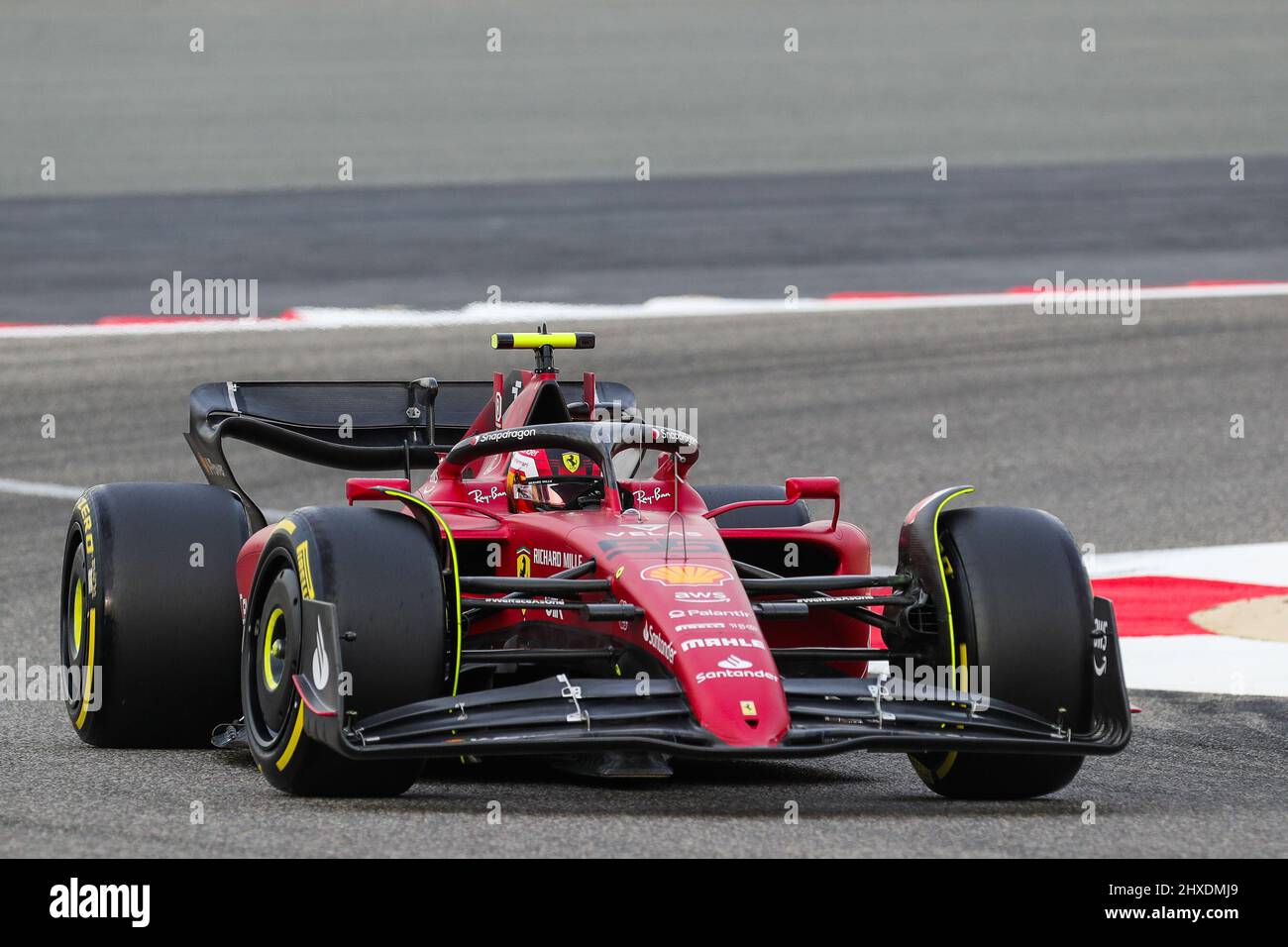 Bahrain International Circuit, Sakhir, Bahrain il 11 marzo 2022 Carlos Sainz 55 (SPA), Scuderia Ferrari F1-75 durante il giorno 2 FORMULA 1 ARAMCO TEST PRE-STAGIONE 2022 Phil Duncan credito: Ogni secondo Media / Alamy Live News Foto Stock