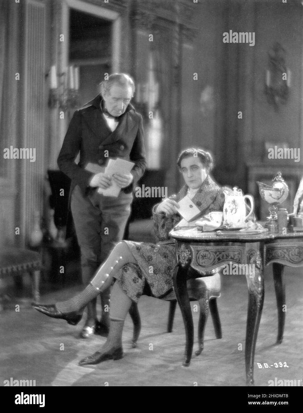 FRANCIS E JOHN BARRYMORE a BEAU BRUMMEL 1924 regista HARRY BEAUMONT dal gioco di Clyde Fitch Warner Bros. Foto Stock