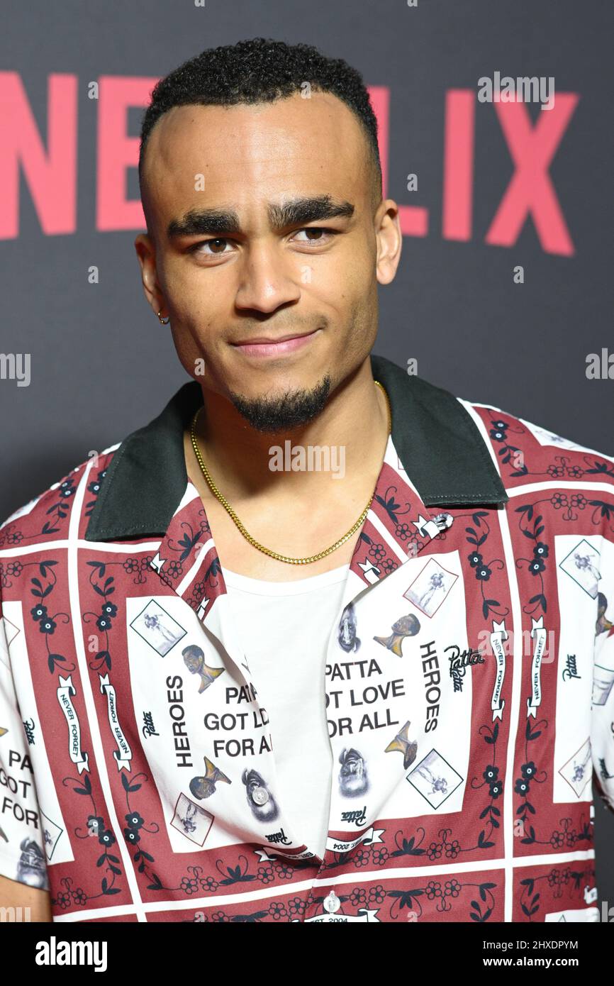 LONDRA, INGHILTERRA - MARZO 11: Munya Chawawa partecipa al 'Top Boy 2' World Premiere a Hackney Picturehouse il 11 Marzo 2022 a Londra, Inghilterra. Credit: Picture Capital/Alamy Live News Foto Stock