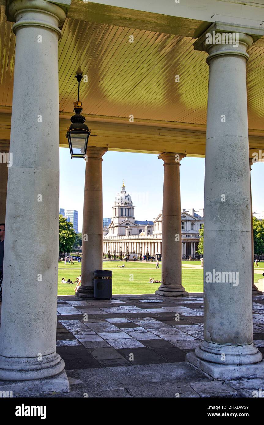 Old Royal Naval College di Greenwich, London Borough of Greenwich, Greater London, England, Regno Unito Foto Stock