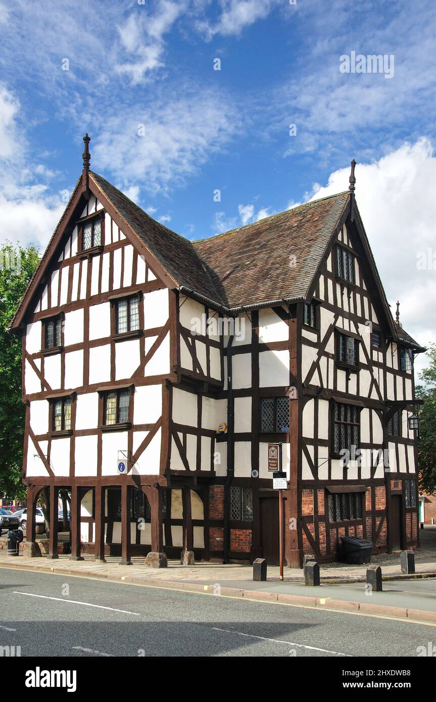 Xvii secolo Rowley's House, Barker Street, Shrewsbury, Shropshire, England, Regno Unito Foto Stock