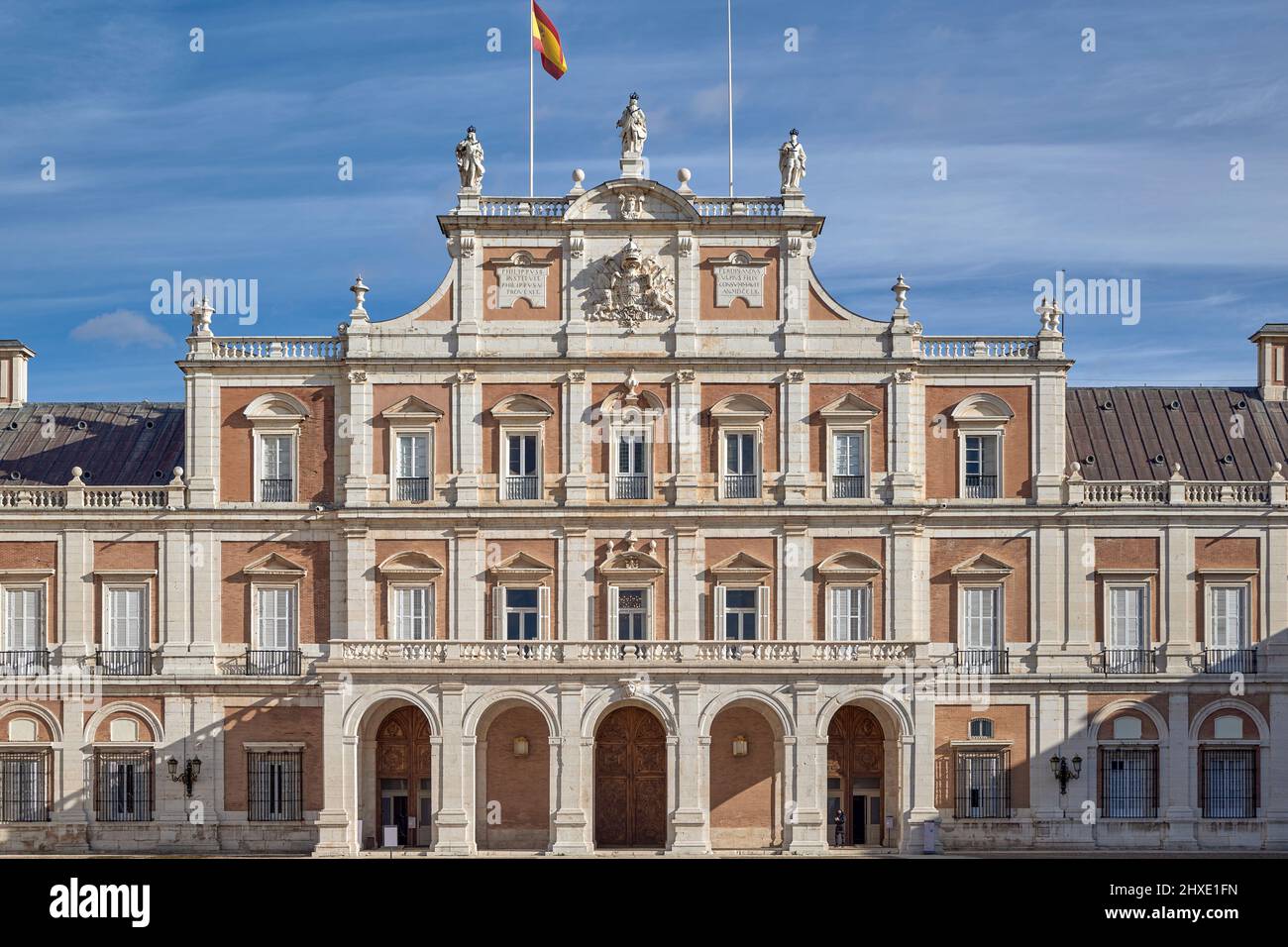 Palazzo reale (Palacio Real) della città di Aranjuez, Madrid, Spagna, Europa Foto Stock