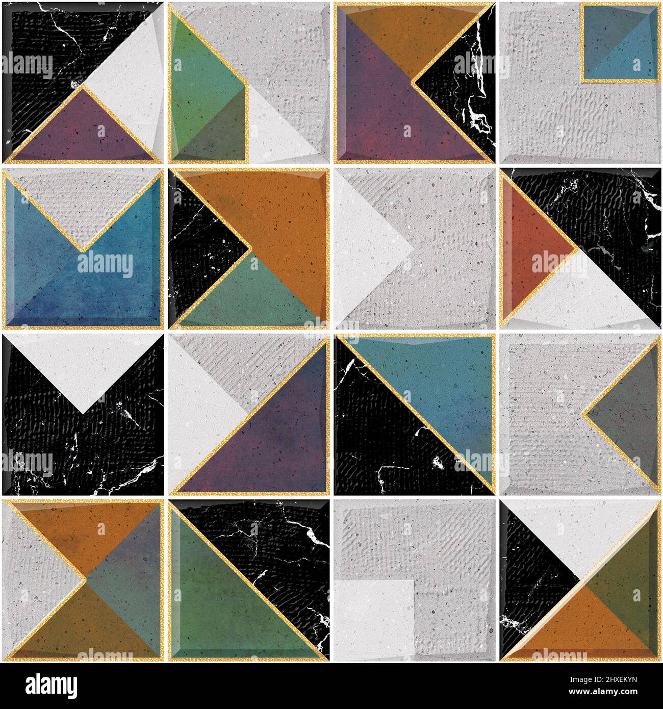 home decorativo muro piastrelle design, Royal Abstract interni decorativo 3D Grunge texture Wallpaper design background. Foto Stock