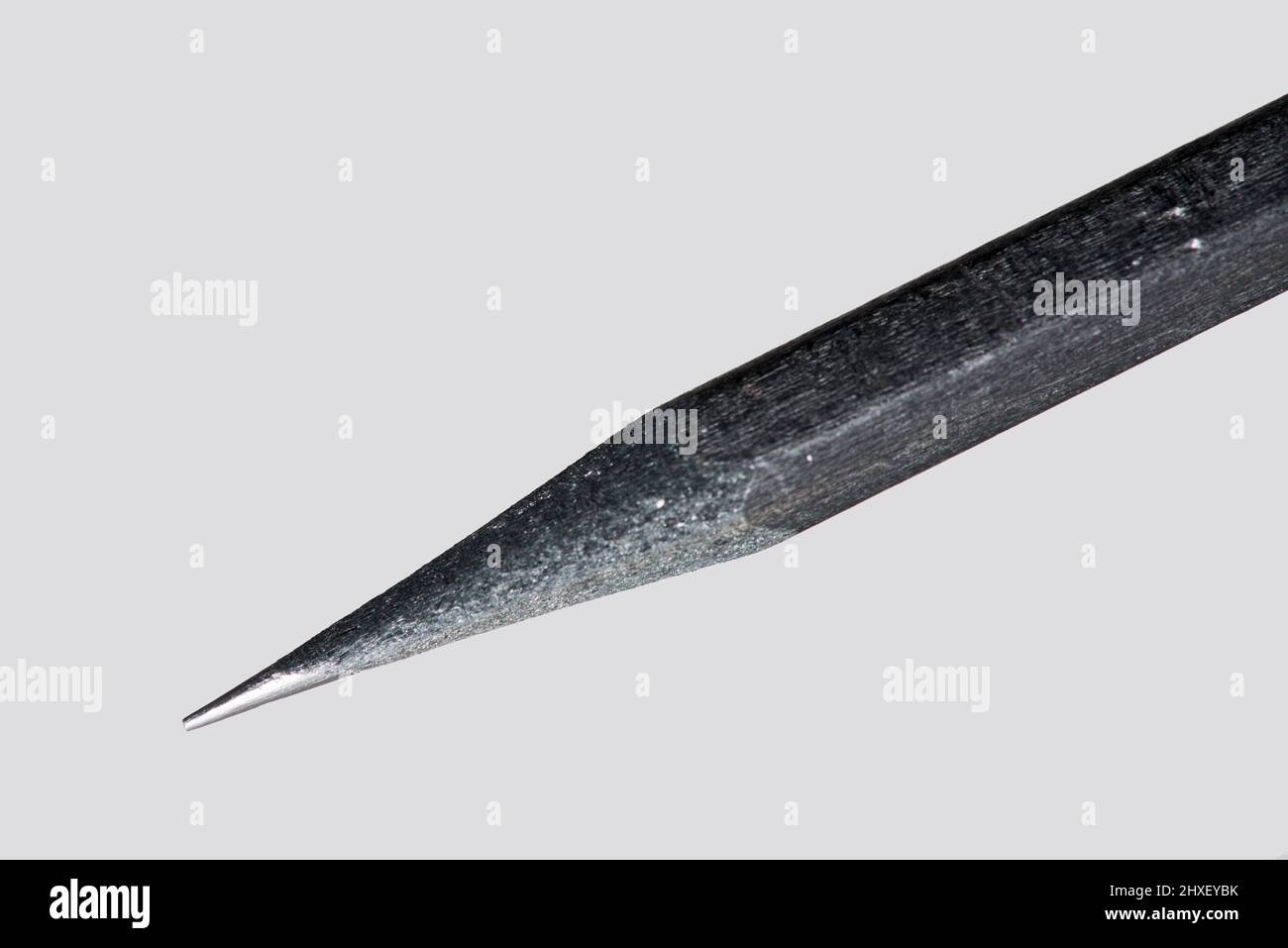 Una macro shot della punta di una matita. Foto Stock