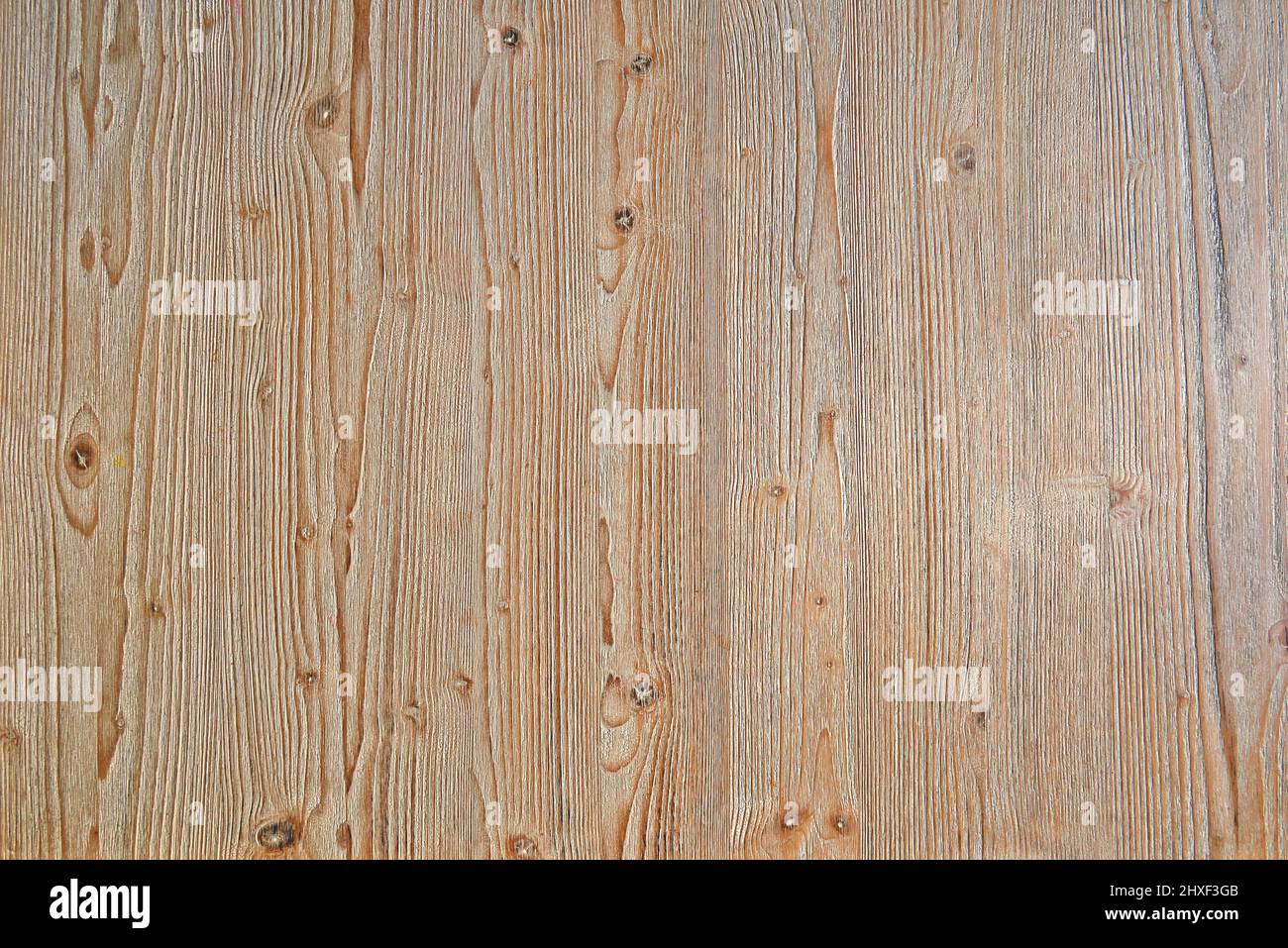 Scrivania con superficie in legno duro dall'alto Foto Stock