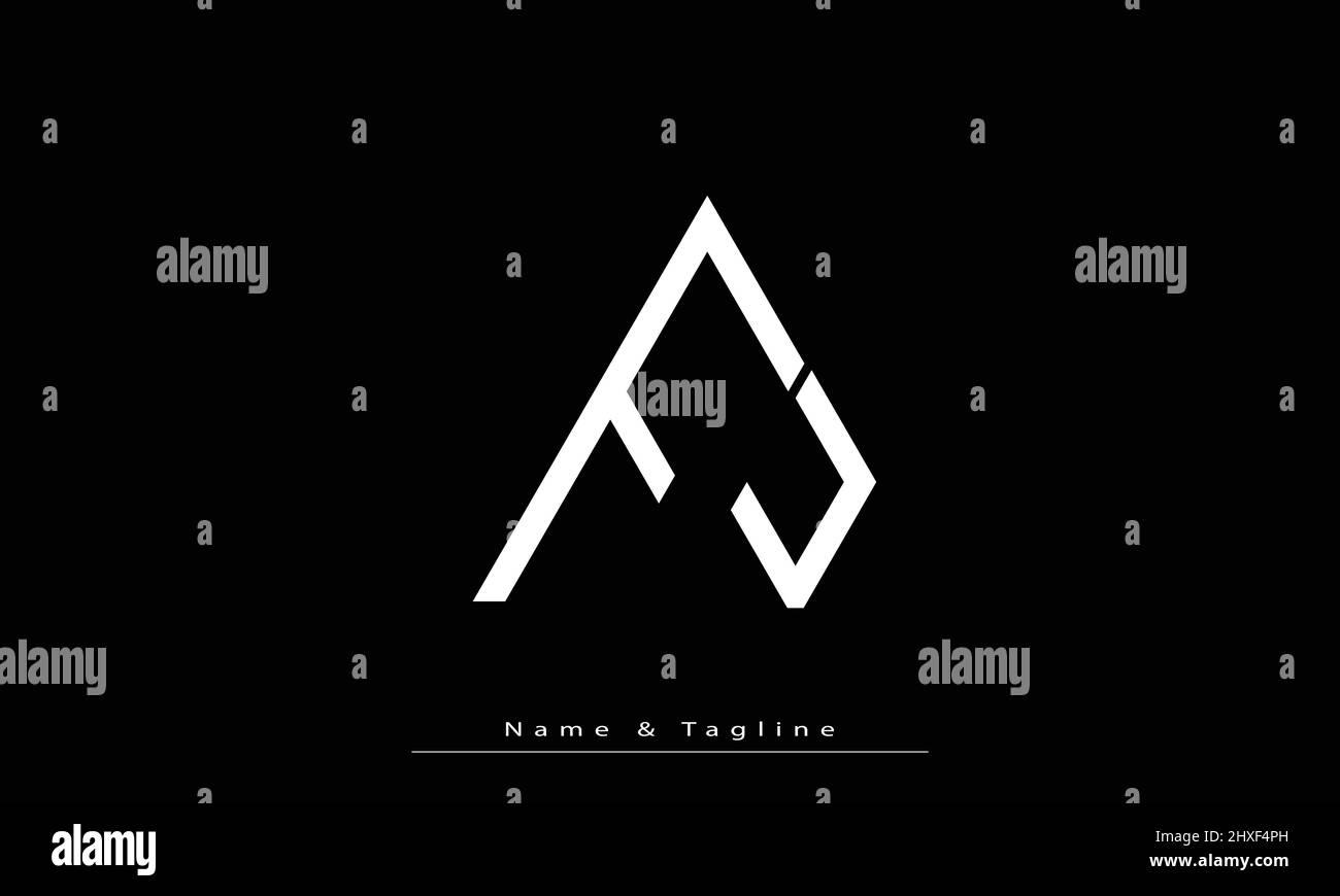 Lettere alfabetiche iniziali logo monogramma FV , VF Illustrazione Vettoriale