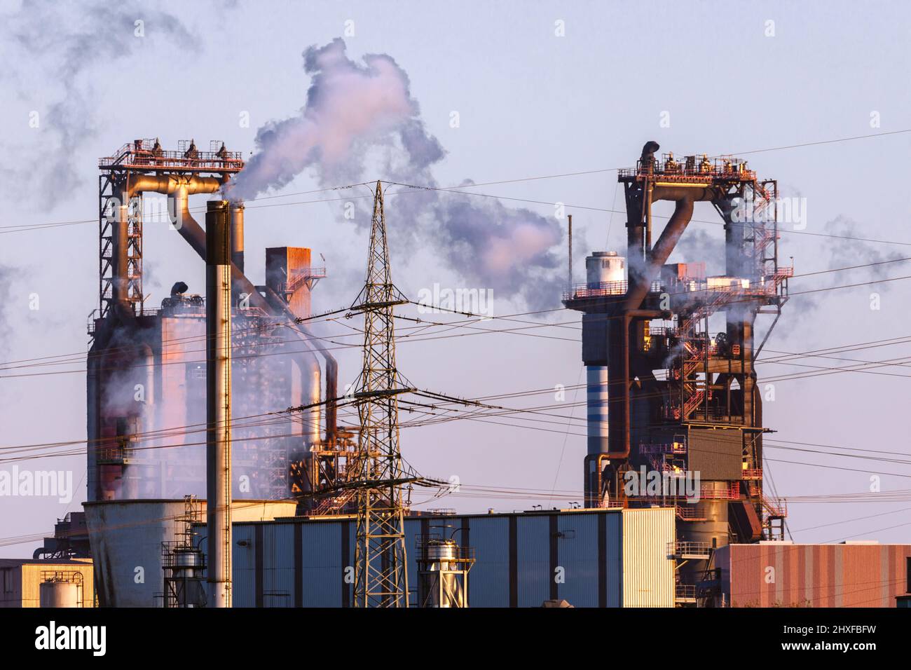 Altoforno ThyssenKrupp Steel Europe AG Foto Stock