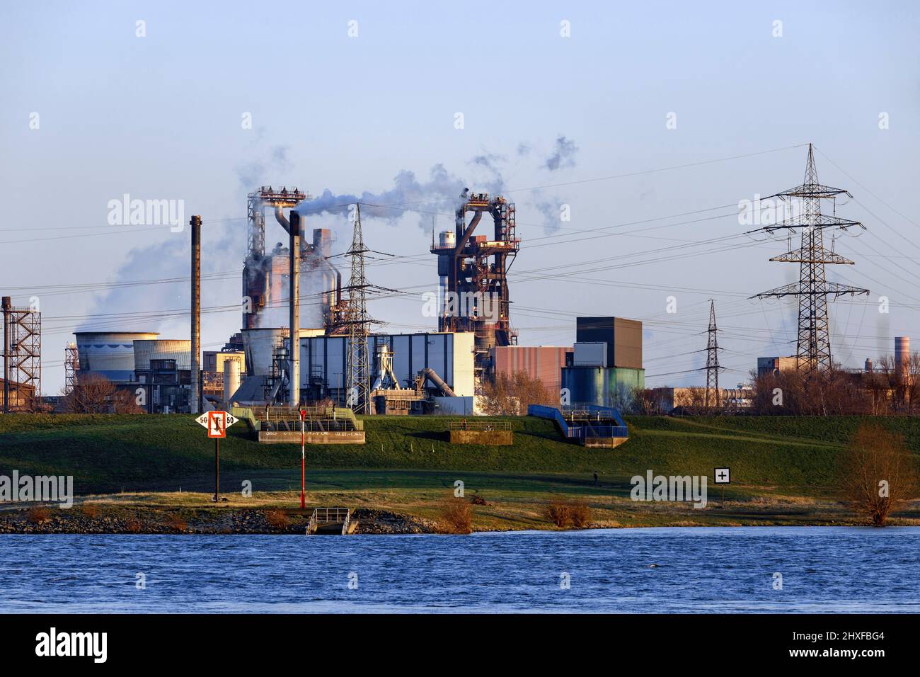 Altoforno ThyssenKrupp Steel Europe AG Foto Stock