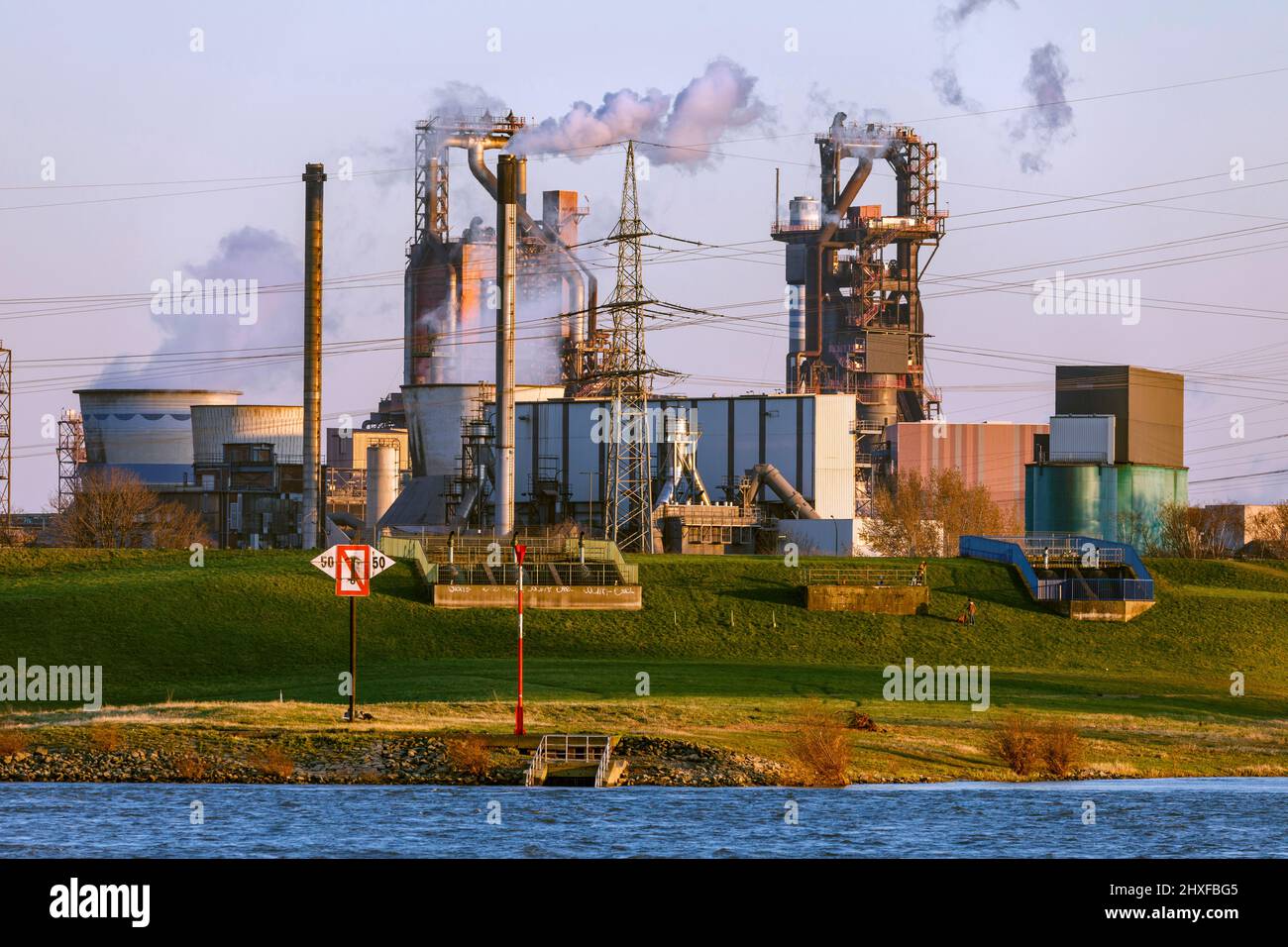 Altoforno ThyssenKrupp Steel Europe AG Foto Stock