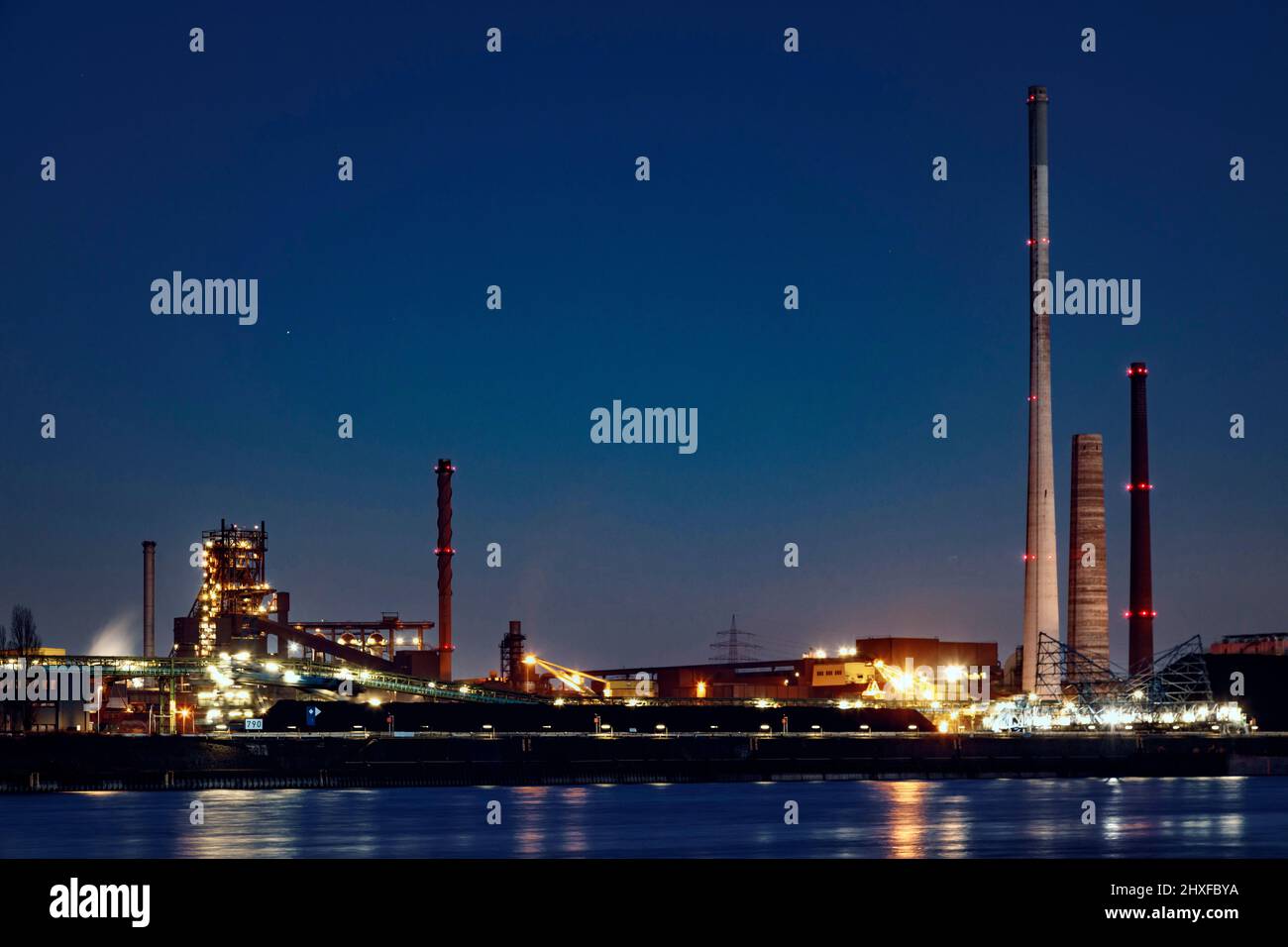 Lavori metallurgici di ThyssenKrupp Steel AG Foto Stock