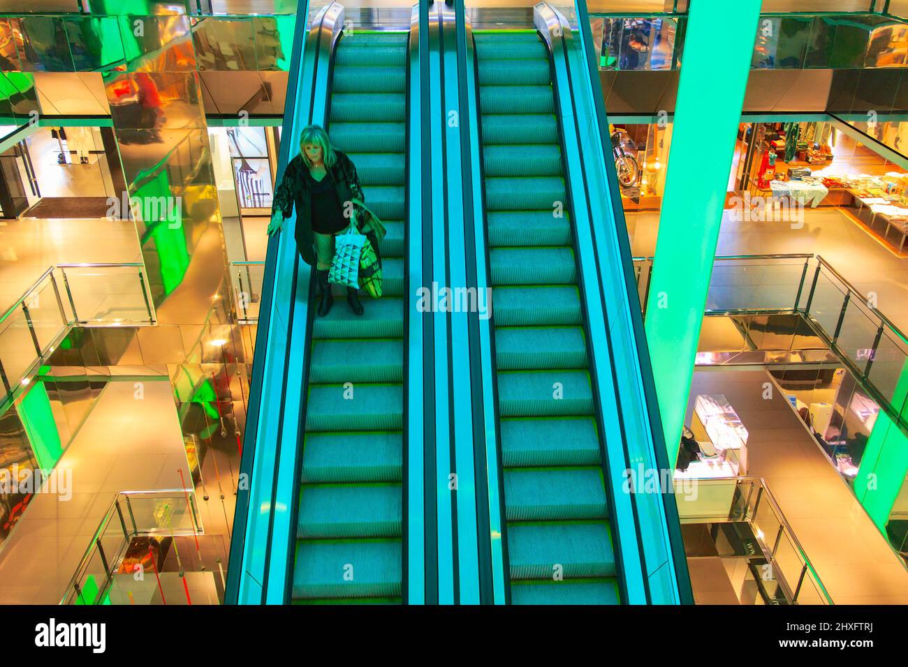Centro commerciale Pedralbes, Barcellona, Catalogna, Spagna Foto Stock