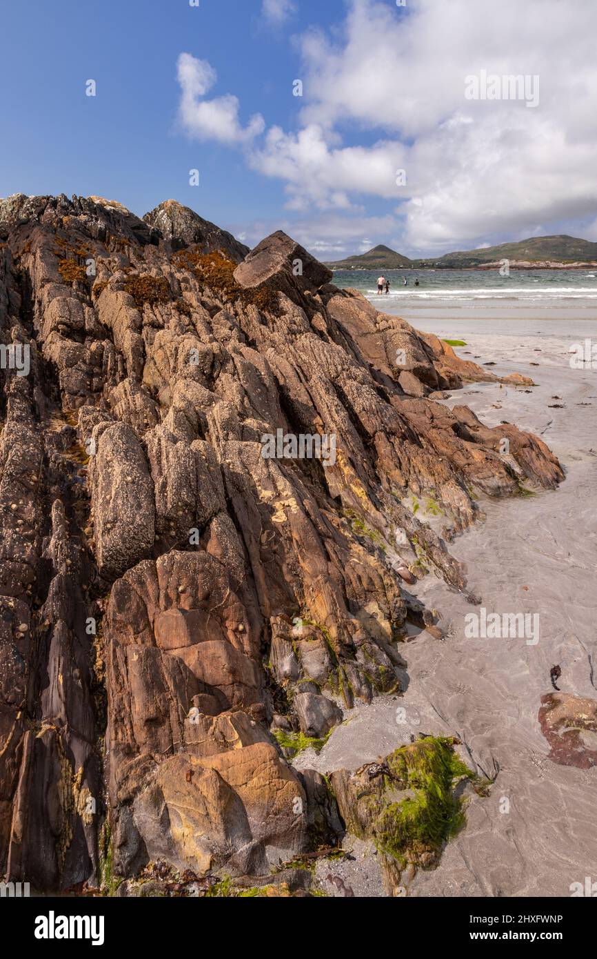Whitestrand Beach, County Kerry, Irlanda Foto Stock
