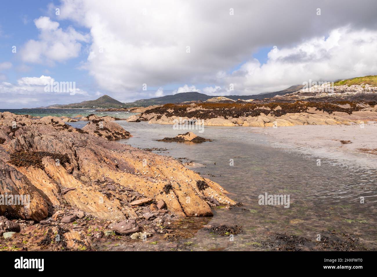 Whitestrand Beach, County Kerry, Irlanda Foto Stock
