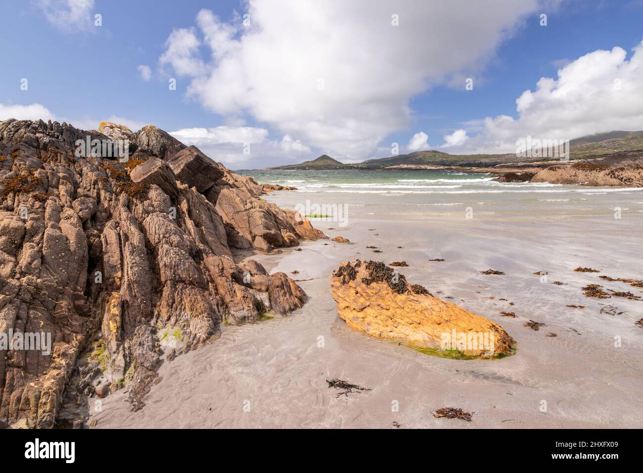 Whitestrand Beach, County Kerry, Irlanda Foto Stock