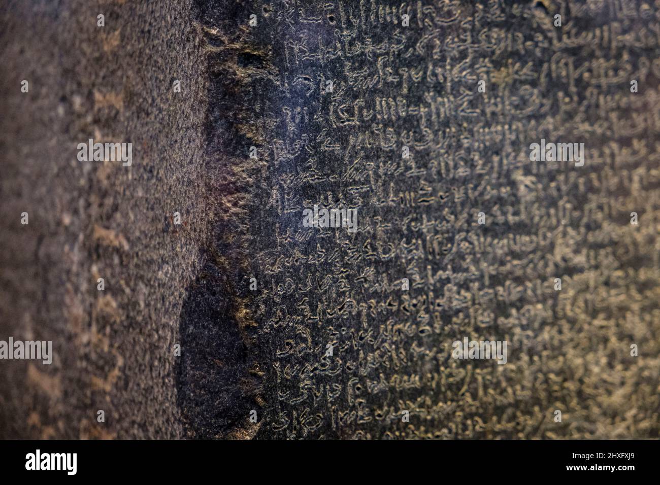 Pietra Rosetta, stele egiziana trilingue, museo britannico, Londra, Inghilterra, Gran Bretagna. Foto Stock