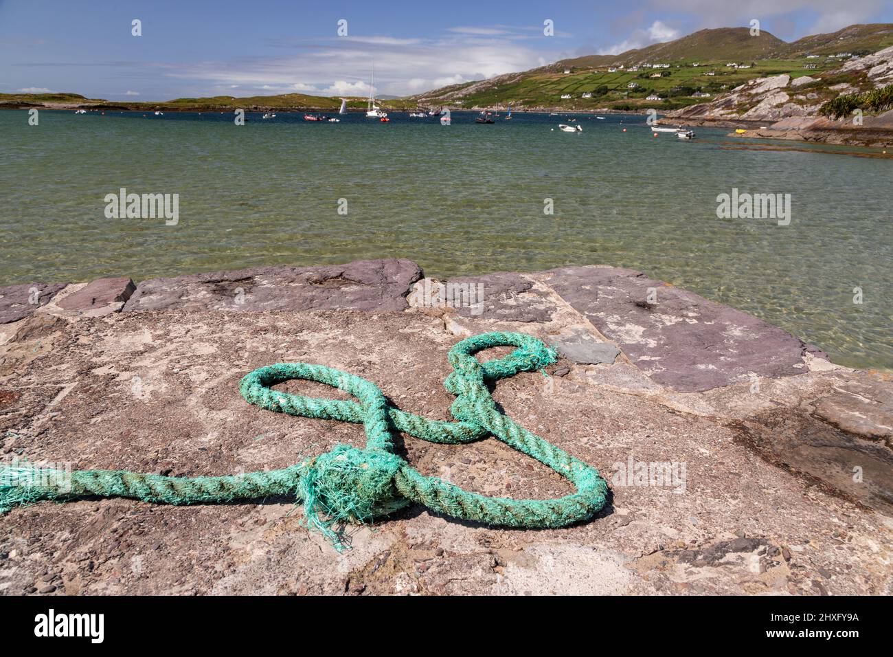 Derrynane spiaggia sulla costa atlantica della contea di Kerry, Irlanda Foto Stock