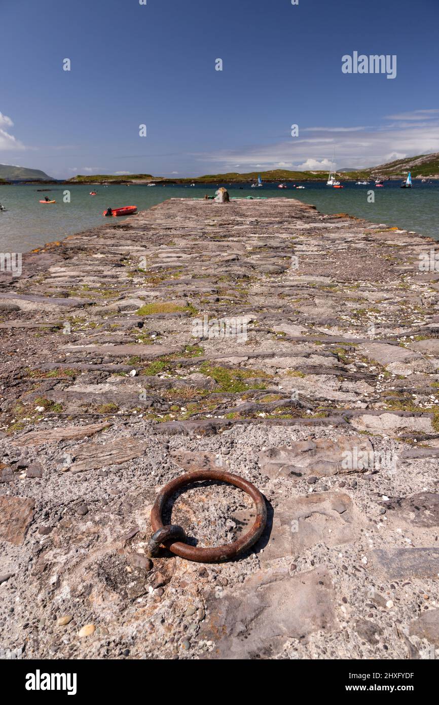 Derrynane spiaggia sulla costa atlantica della contea di Kerry, Irlanda Foto Stock