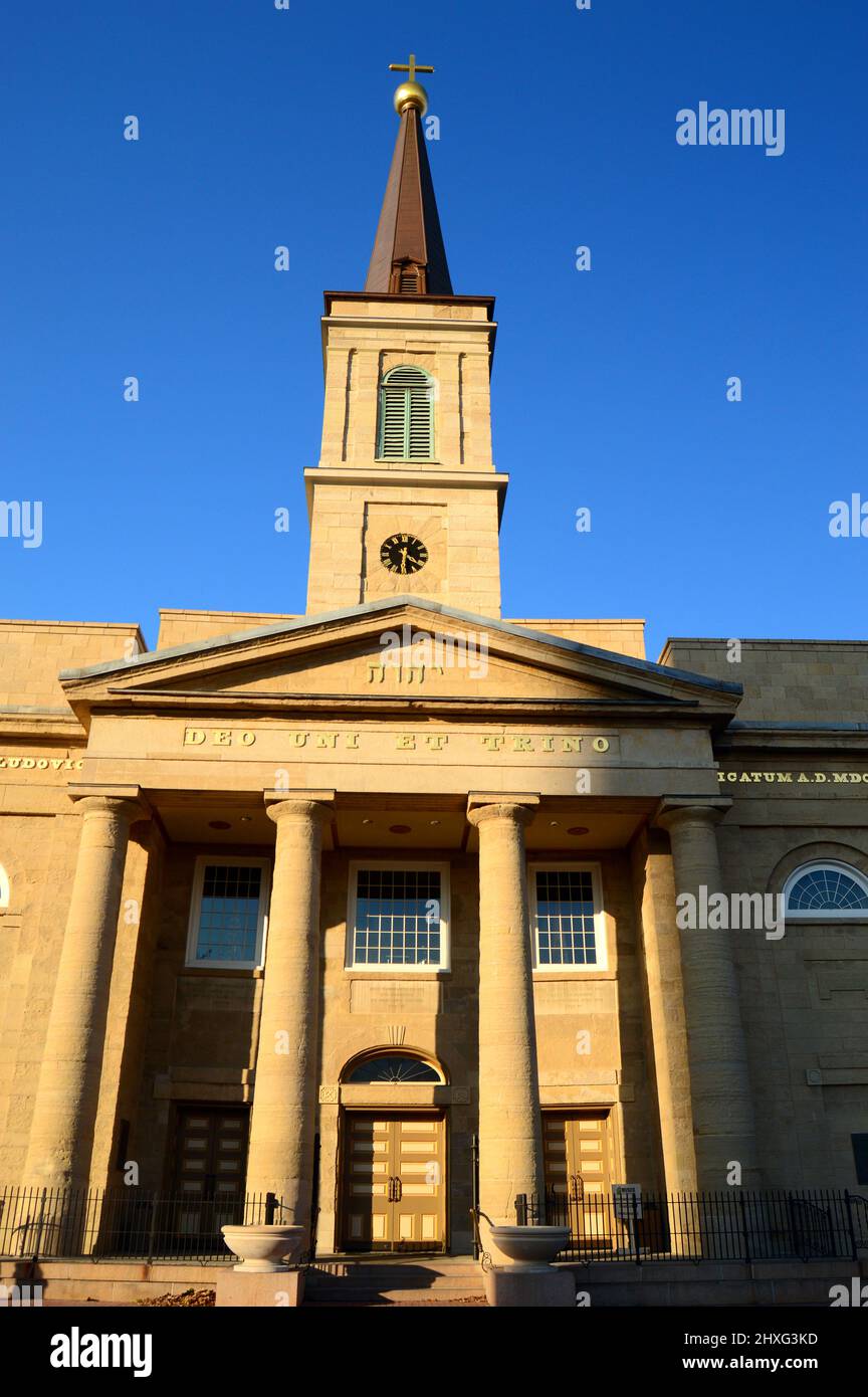 Basilica di St Louis, la prima chiesa cattolica ad ovest del Mississippi a St Louis Foto Stock